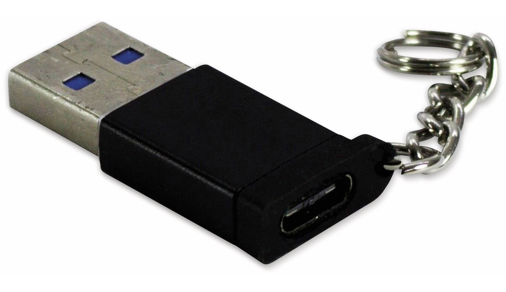 INTER-TECH USB3.0-Adapter Typ-C Buchse auf USB-A Stecker