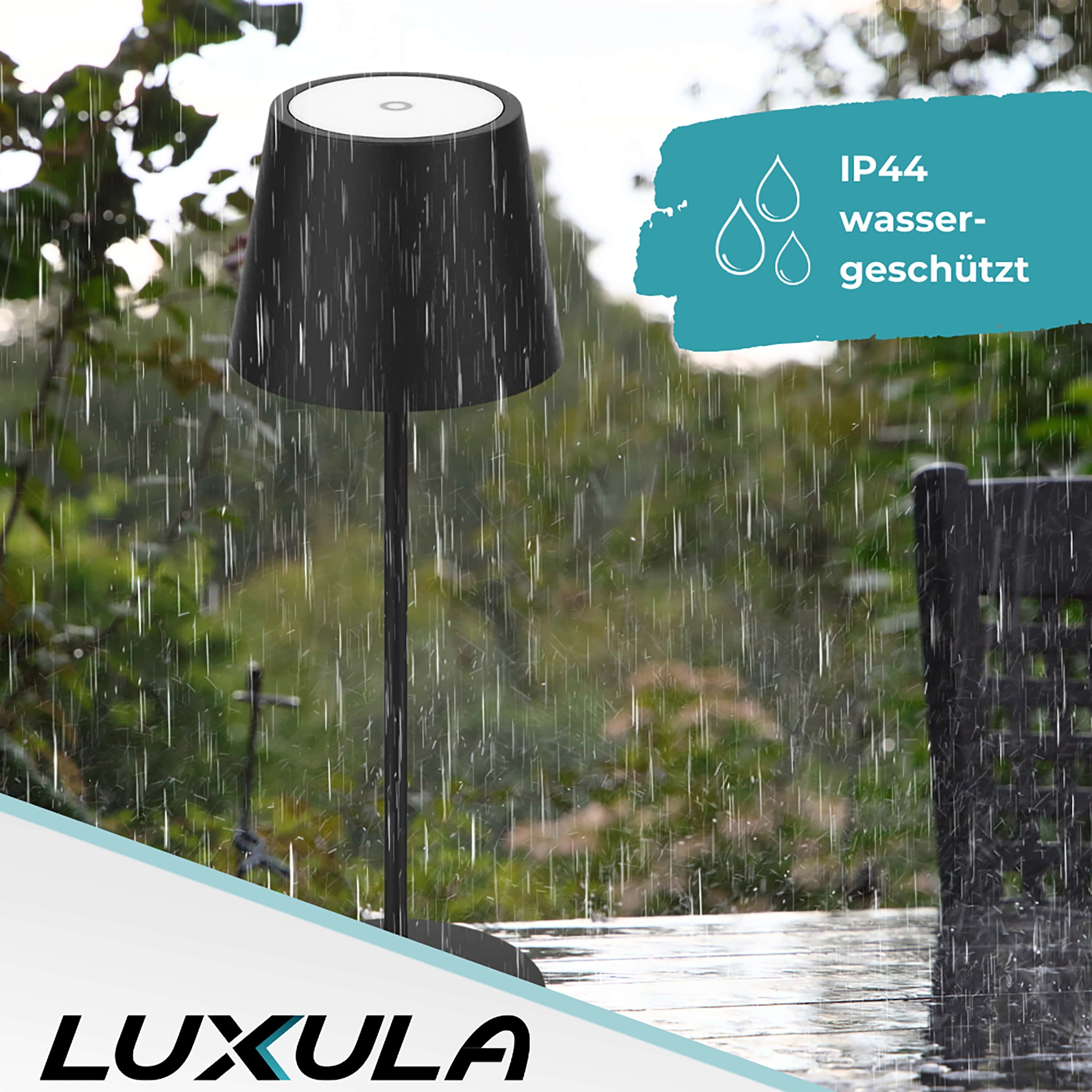LUXULA LED-Akku-Tischleuchte LX700160, 3W, 200lm, Dimm- und CCT-Funktion