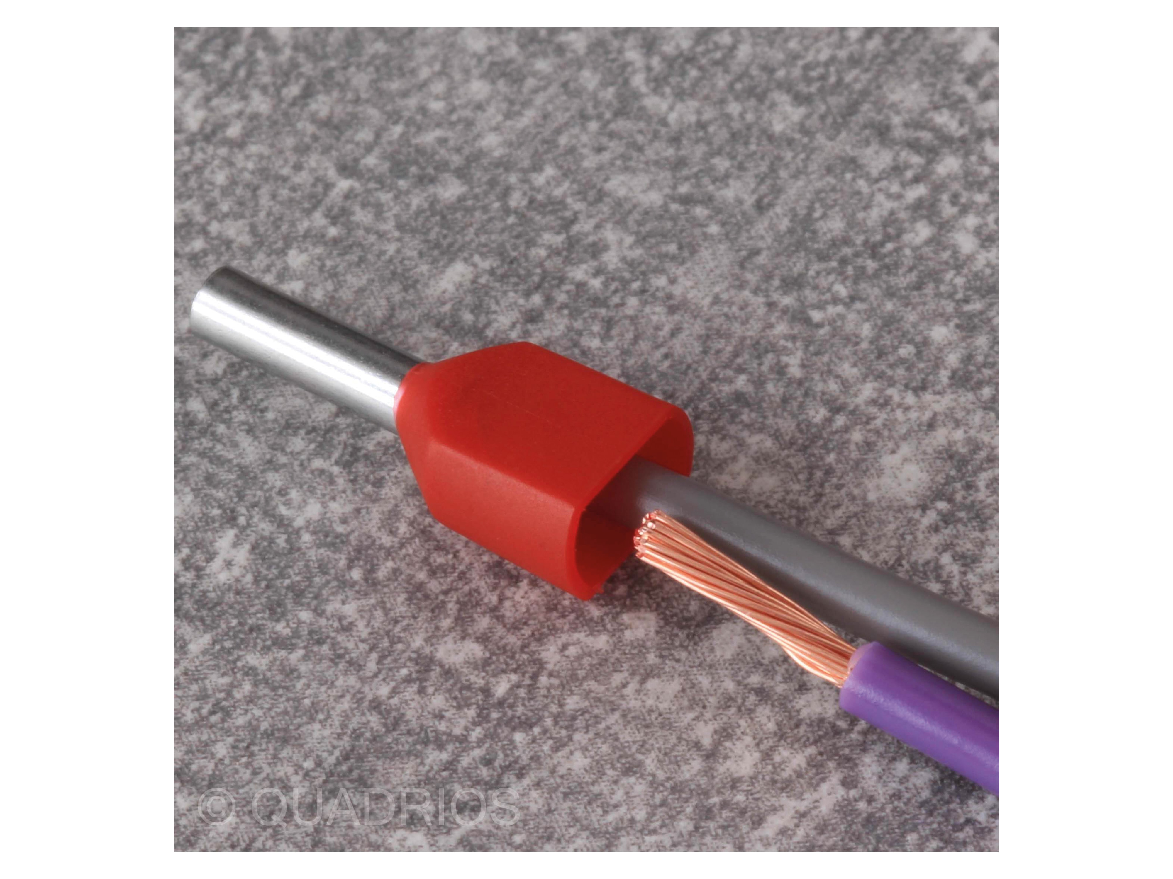 QUADRIOS Duo-Aderendhülsen-Set, 2010C390, 0,75-2,5 mm², Teilisoliert, 90 St.