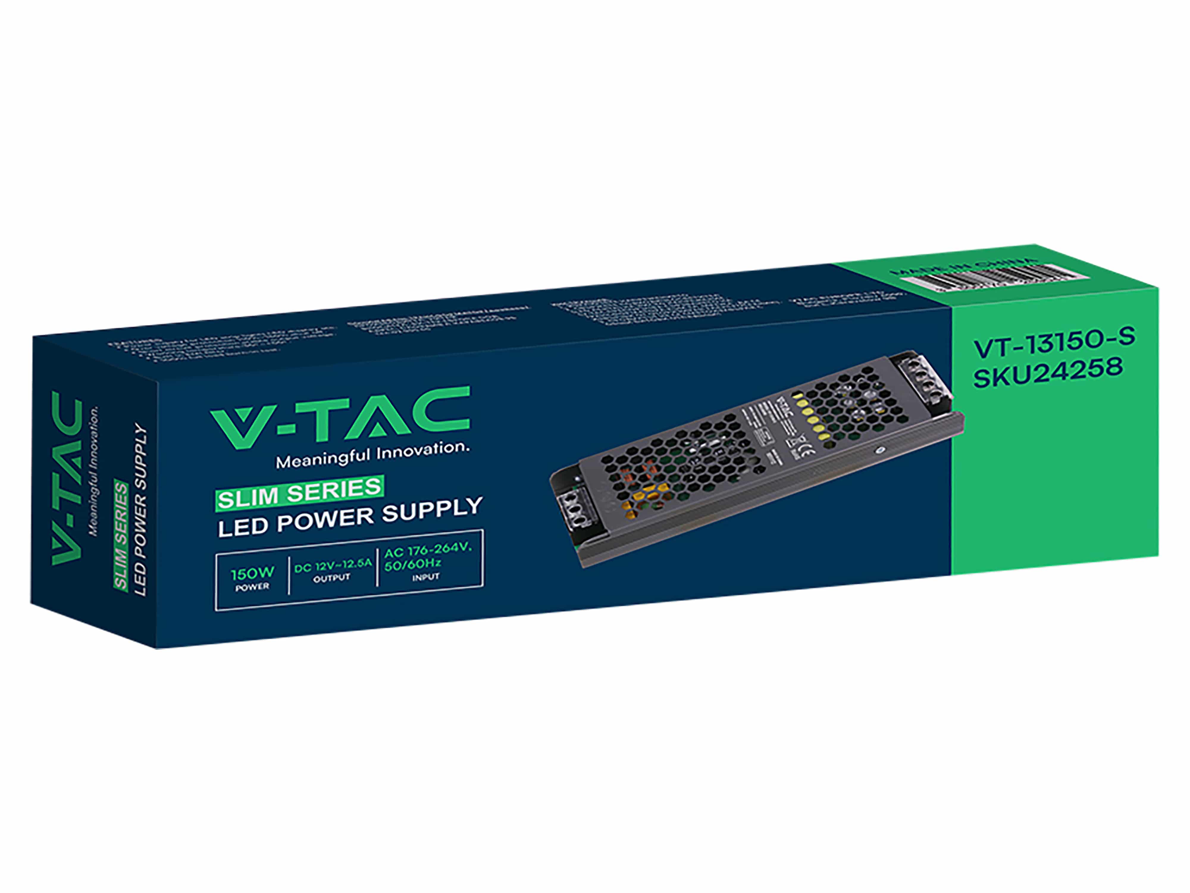 V-TAC Schaltnetzteil, VT-24258, 12V/12,5A, 150W, IP20