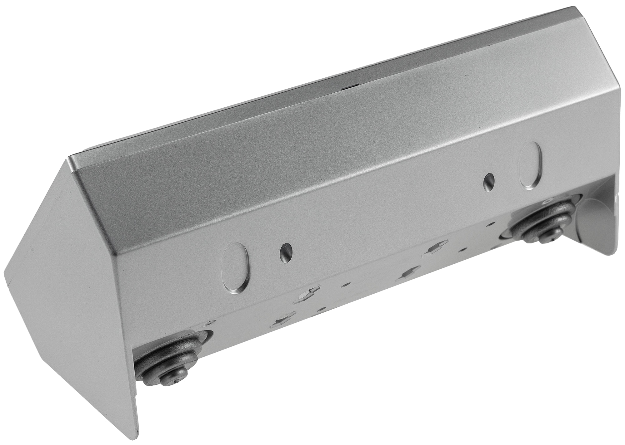 CHILITEC Steckdosenblock 23573, 2-fach, USB-A+C, 16A/250V, silber