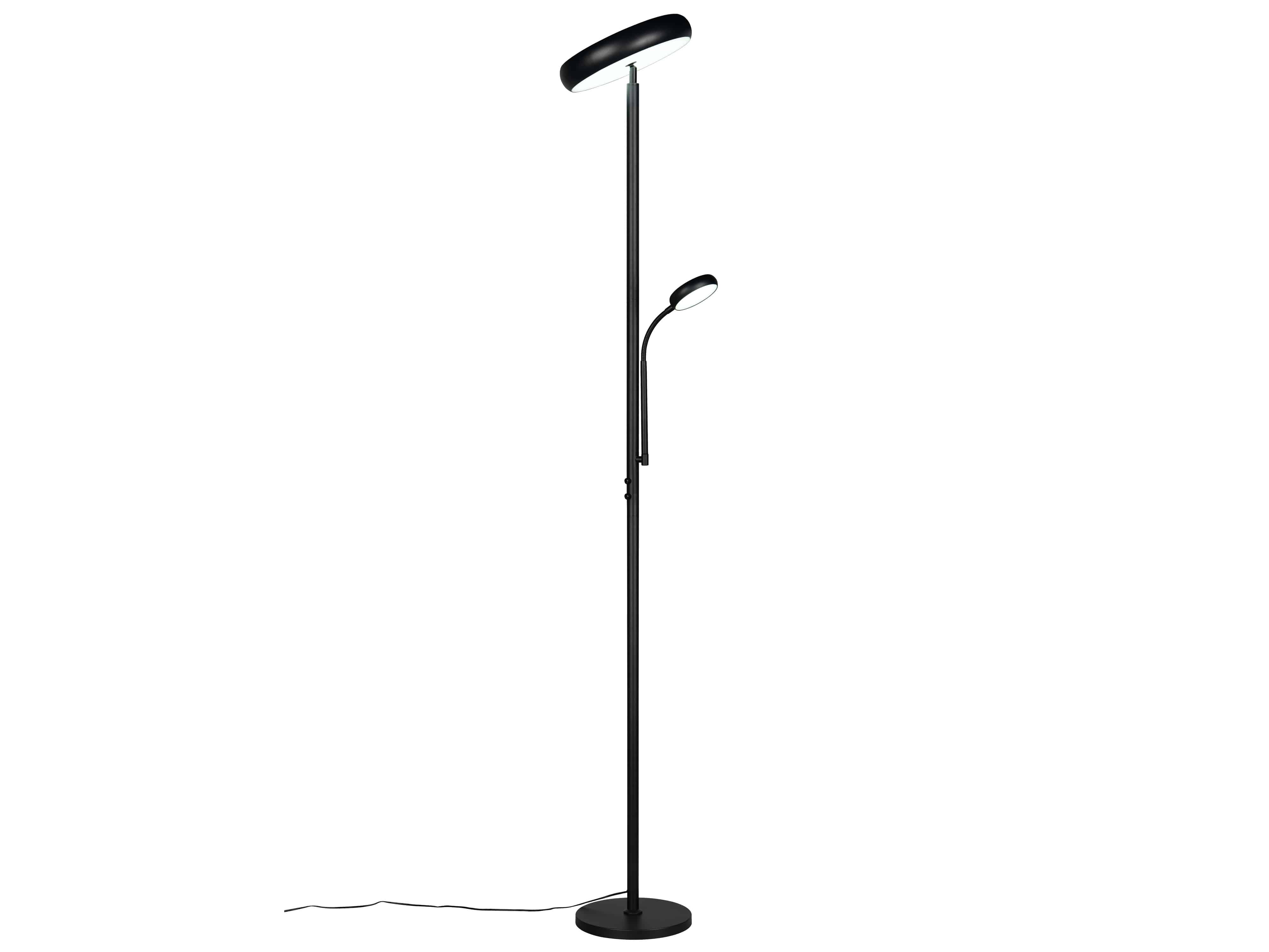 REALITY LED-Stehleuchte Palermo R45741132, 23W, 3000... 6500K, 2500lm, CCT, IP20, schwarz
