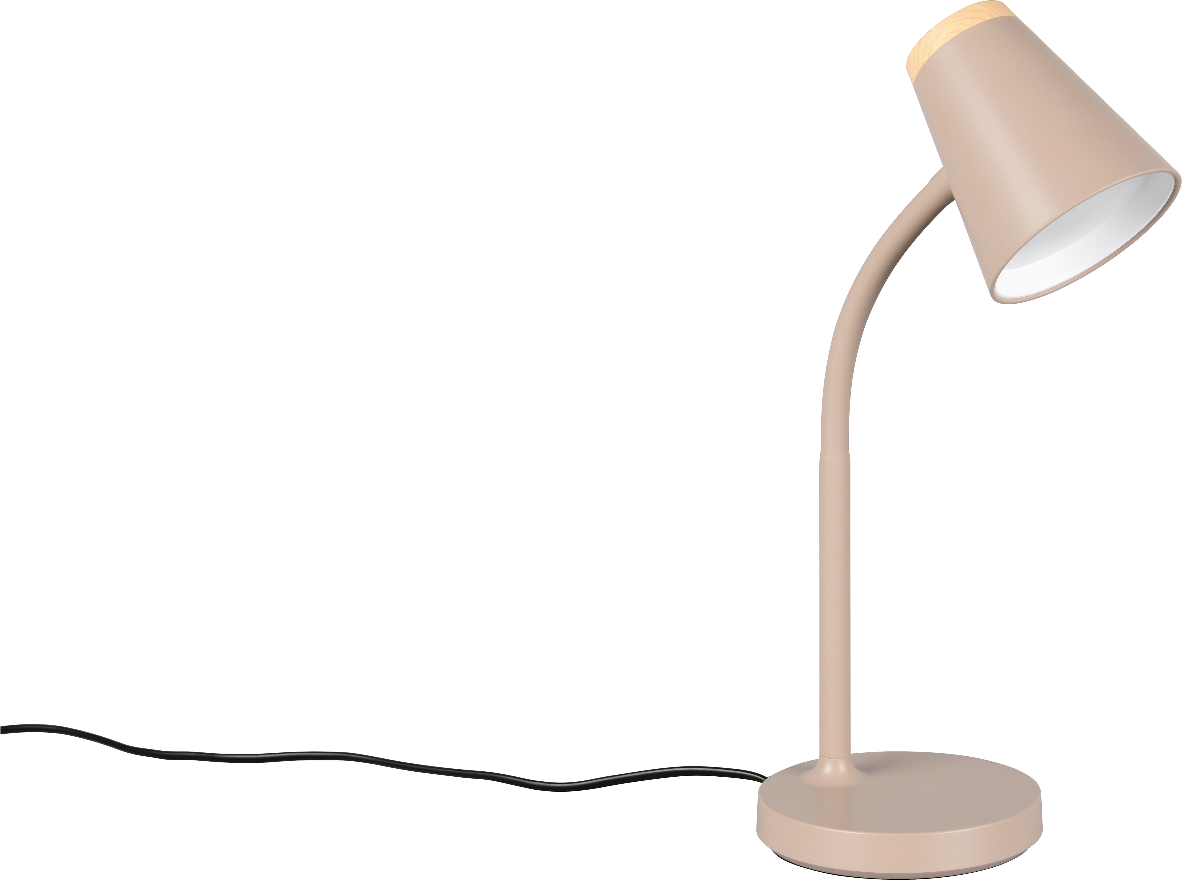 REALITY LED-Tischleuchte PONGO, R55831143, 4,5W, 500lm, 3000K, beige