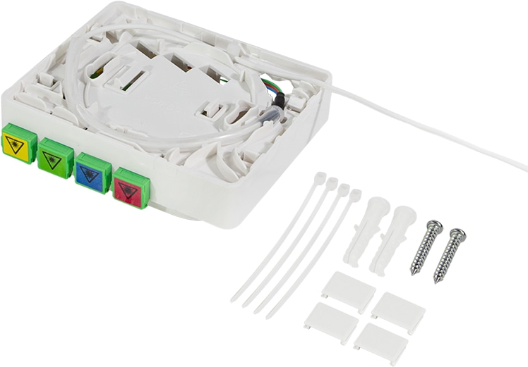 LOGILINK FTTH-Anschlussbox FB4SC30, 4x SC/APC, mit 30 m Verlegekabel LOGILINK FTTH-Anschlussbox FB4SC30, 4x SC/APC, mit 30 m Verlegekabel