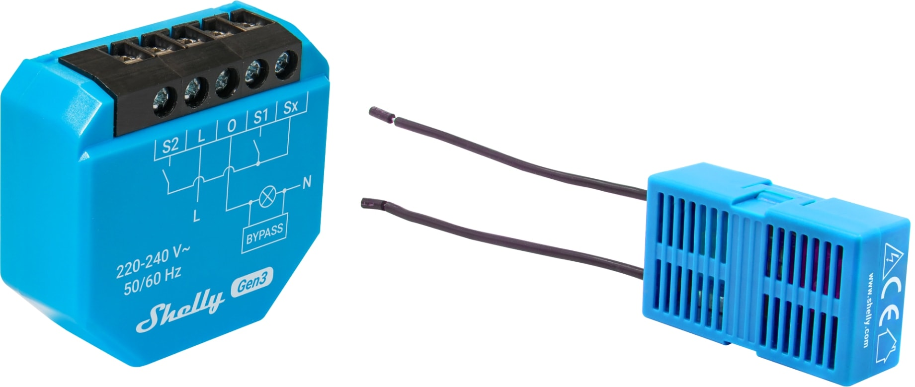 SHELLY Unterputz-Schalter 2L Gen3, 2-Kanal, WLAN, Bluetooth, 3 Stück SHELLY Unterputz-Schalter 2L Gen3, 2-Kanal, WLAN, Bluetooth, 3 Stück