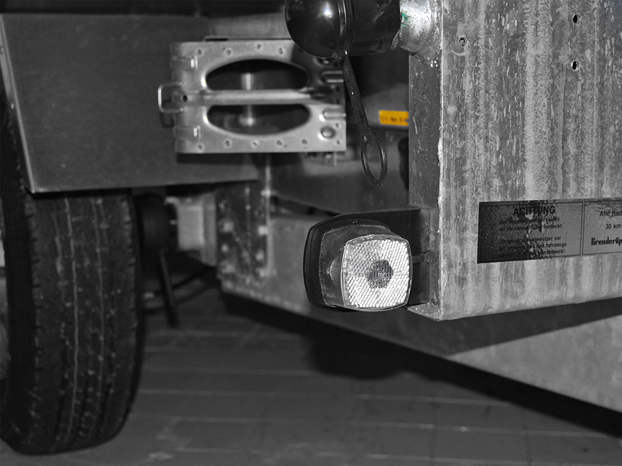 Positionsleuchte, 66x62 mm, weiß, mit Reflektor