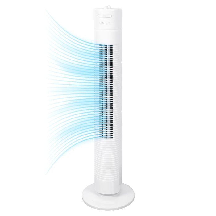 CLATRONIC Turmventilator TVL 3770, 78cm, 75° oszillierend, weiß, 35 W