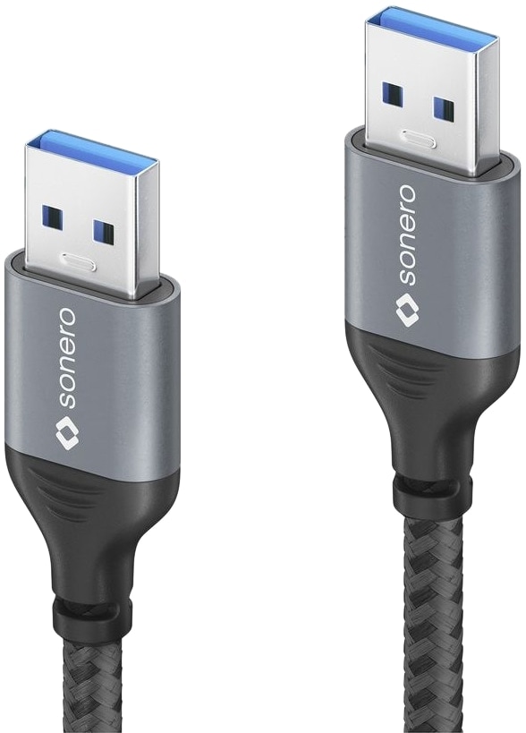 SONERO USB 3.0 Kabel SPC-U050-005 A/A 0,5m grau-schwarz