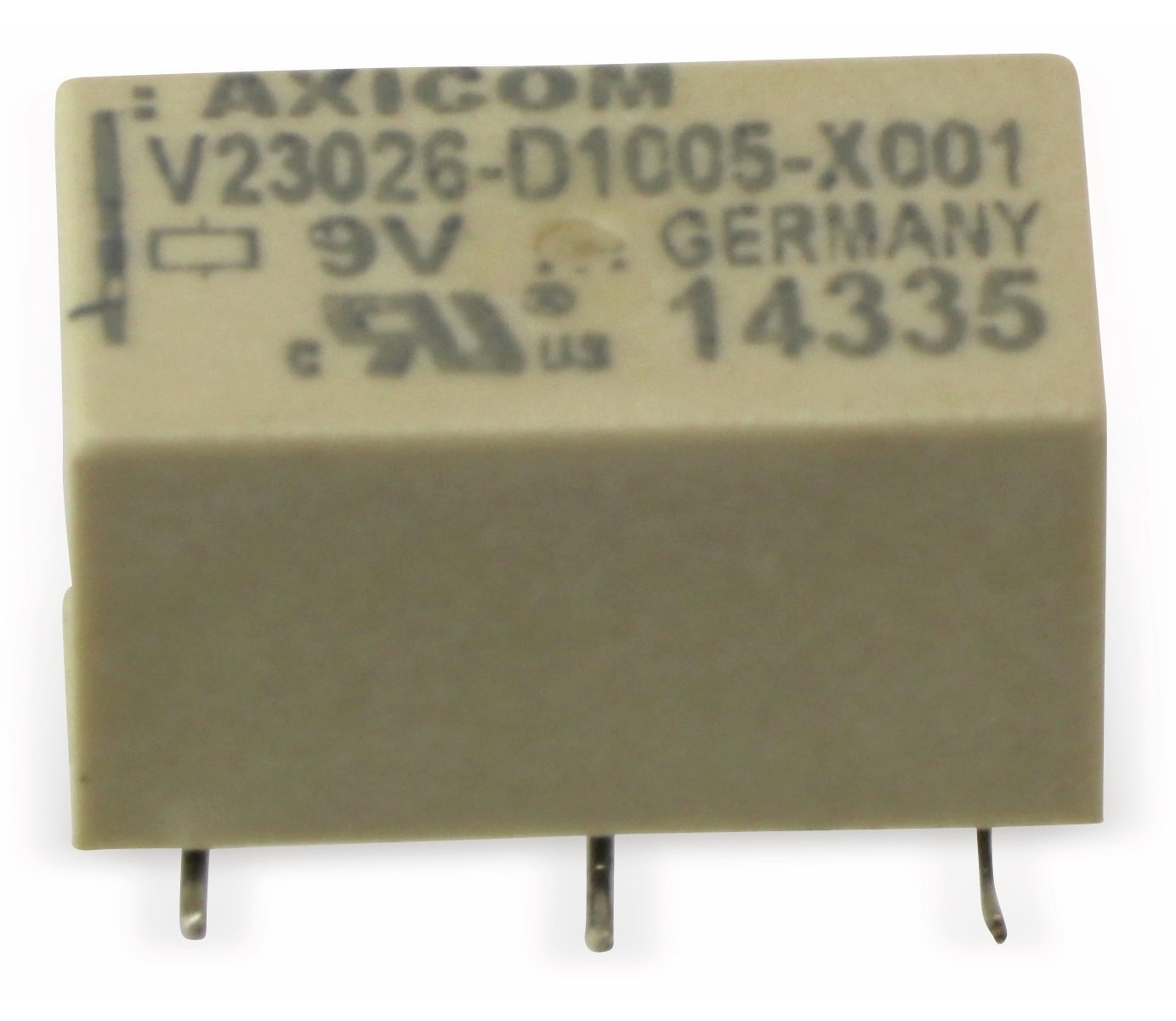 AXICOM Miniatur Signal-Relais V23026-D1005-X001, 9 V-, 1 Wechsler