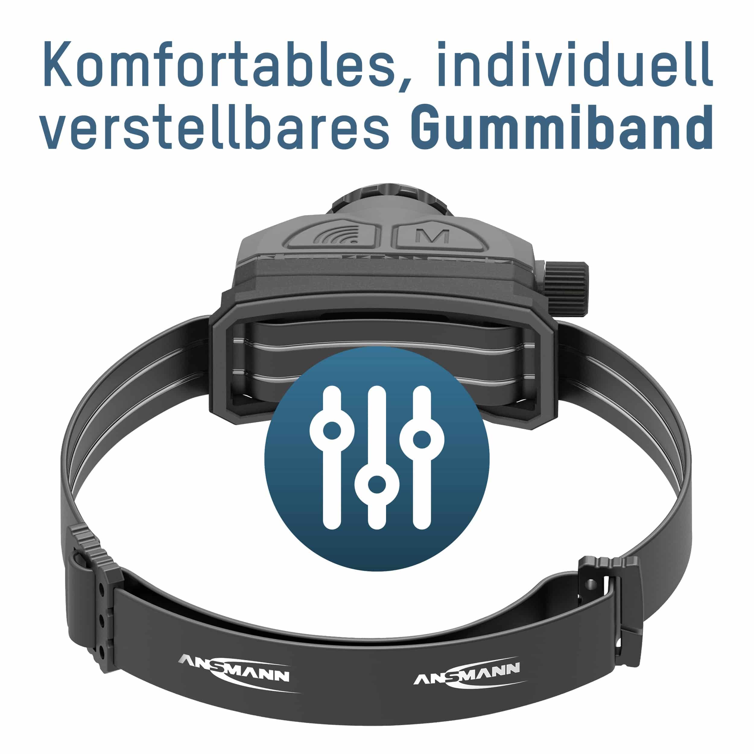 ANSMANN LED-Stirnlampe HD450FRS 450 lm, Akkubetrieb