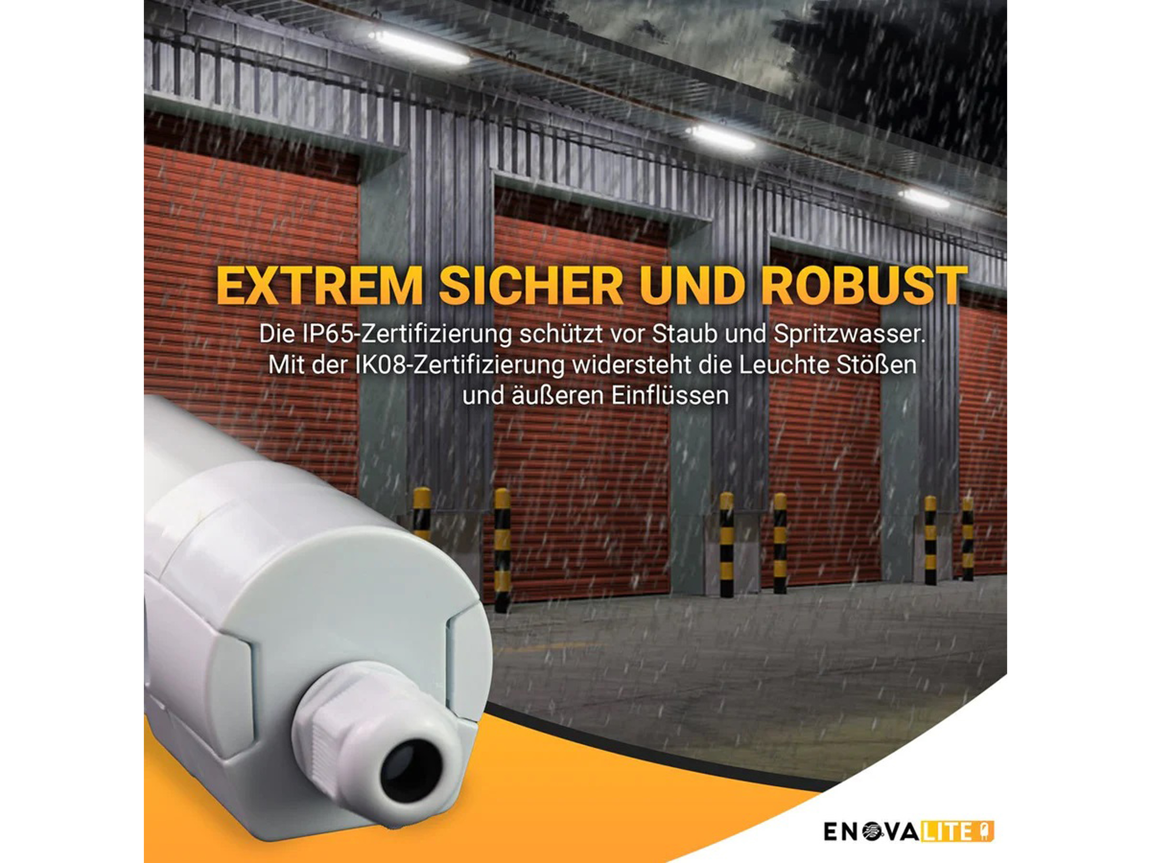 ENOVALITE LED-Feuchtraumleuchte PRO, EEK: E, 36W, 4320lm, 4000K, 1200mm