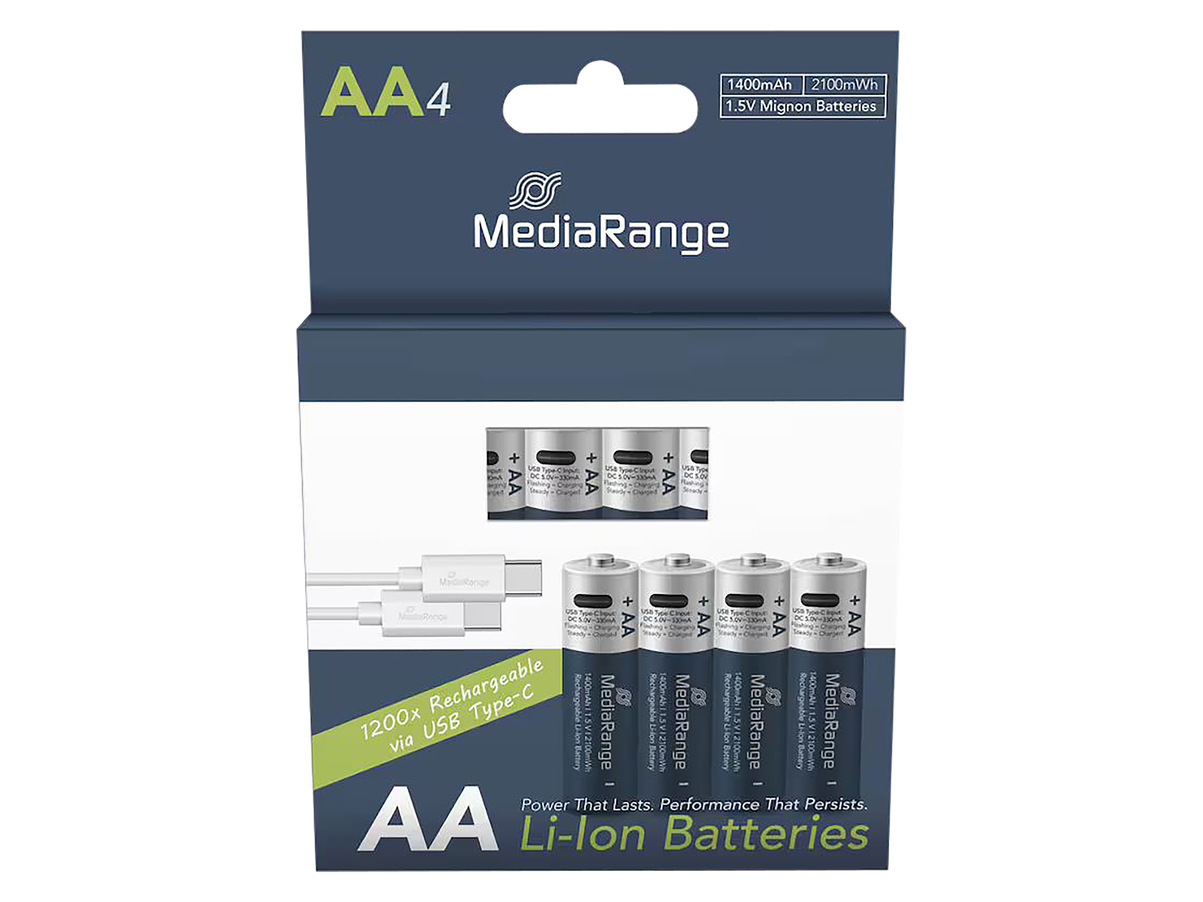 MEDIARANGE Li-Ion-Akku MRBAT161 AA 4er Pack MEDIARANGE Li-Ion-Akku MRBAT161 AA 4er Pack