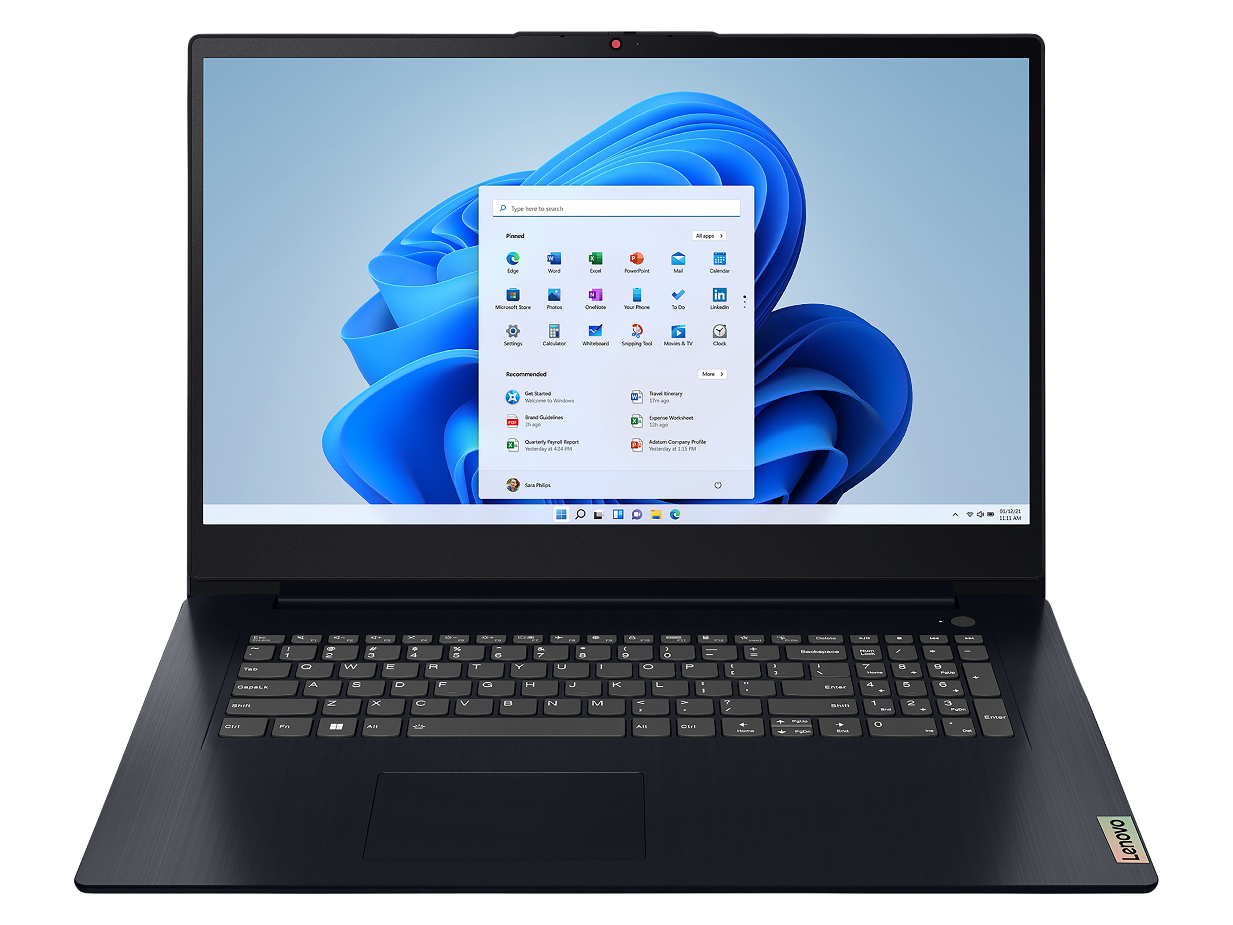 LENOVO Notebook Ideapad 3 17IAU7, 43,9cm (17,3"), WSXGA, Intel® Pentium® Gold 8505, 8 GB DDR4-SDRAM LENOVO Notebook Ideapad 3 17IAU7, 43,9cm (17,3"), WSXGA, Intel® Pentium® Gold 8505, 8 GB DDR4-SDRAM