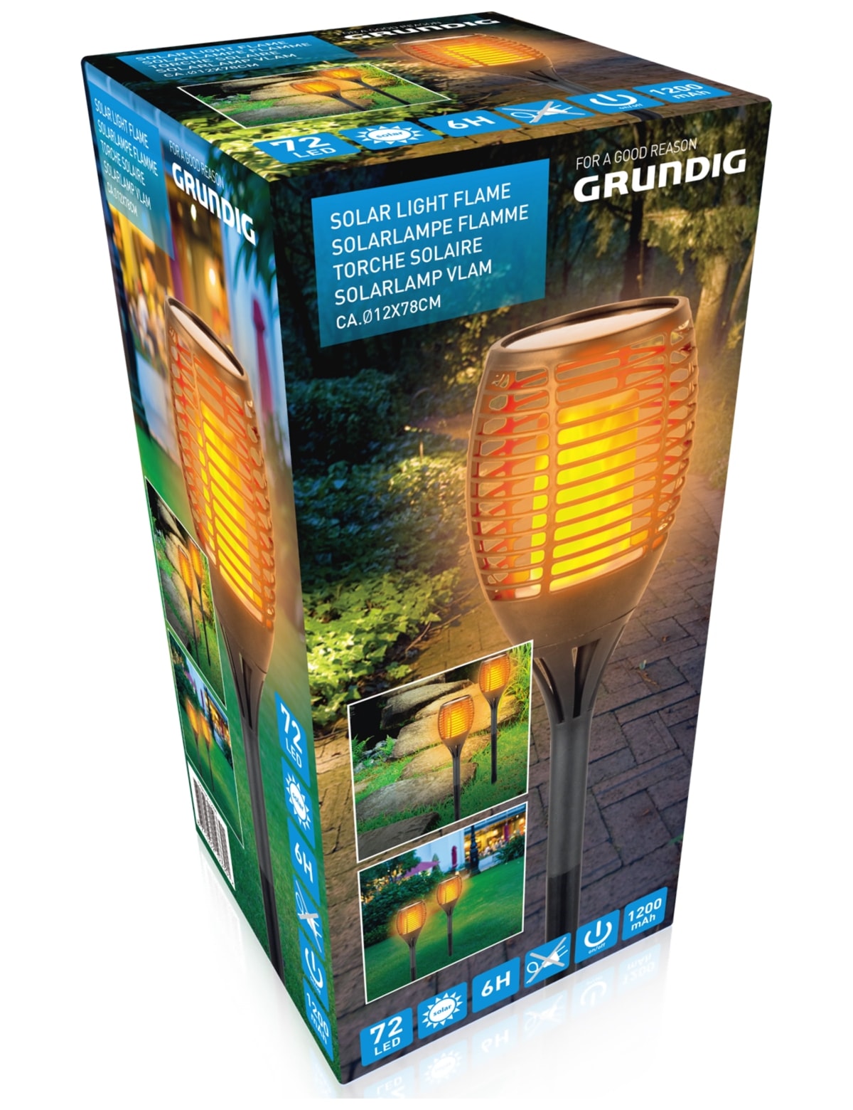 GRUNDIG Solar-Gartenfackel 770 mm GRUNDIG Solar-Gartenfackel 770 mm