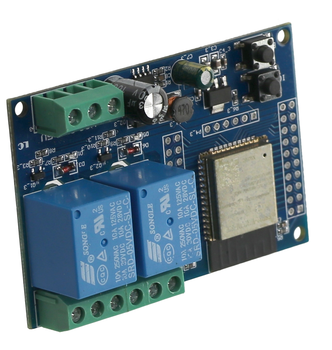 DAYPOWER Relaismodul ESP32-2R-D5, 2-Kanal