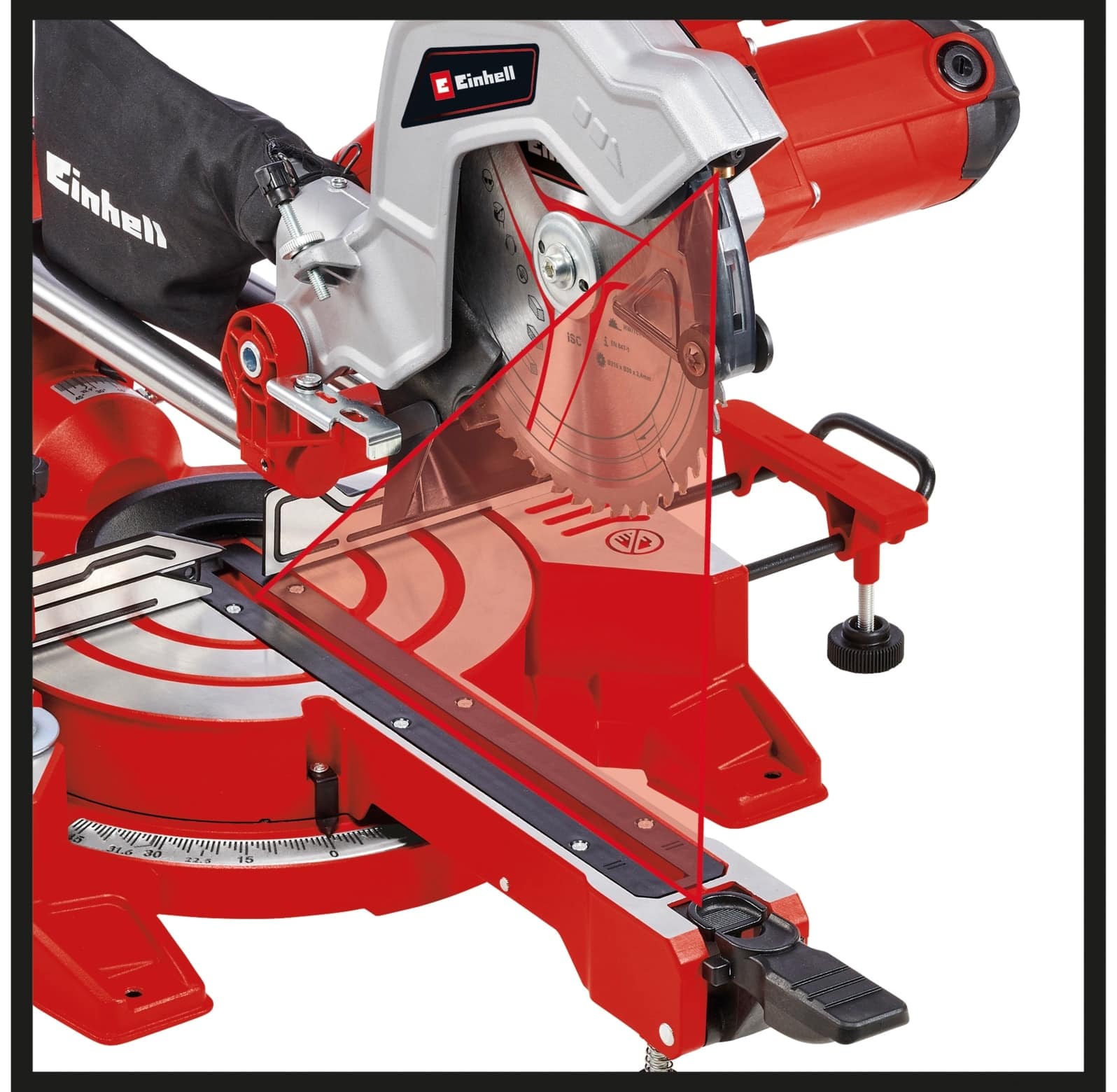 EINHELL Zug-Kapp-Gehrungssäge TC-SM 216, 230V, 1500 W