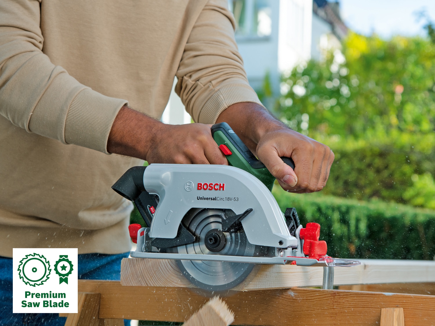 BOSCH Akku-Handkreissäge UniversalCirc 18V-53, 06033B1400, Solo BOSCH Akku-Handkreissäge UniversalCirc 18V-53, 06033B1400, Solo