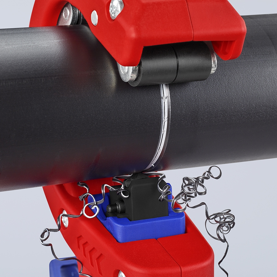 KNIPEX Rohrabschneider, DP50, 90 23 01 BK, für Kunststoff-Abflussrohre