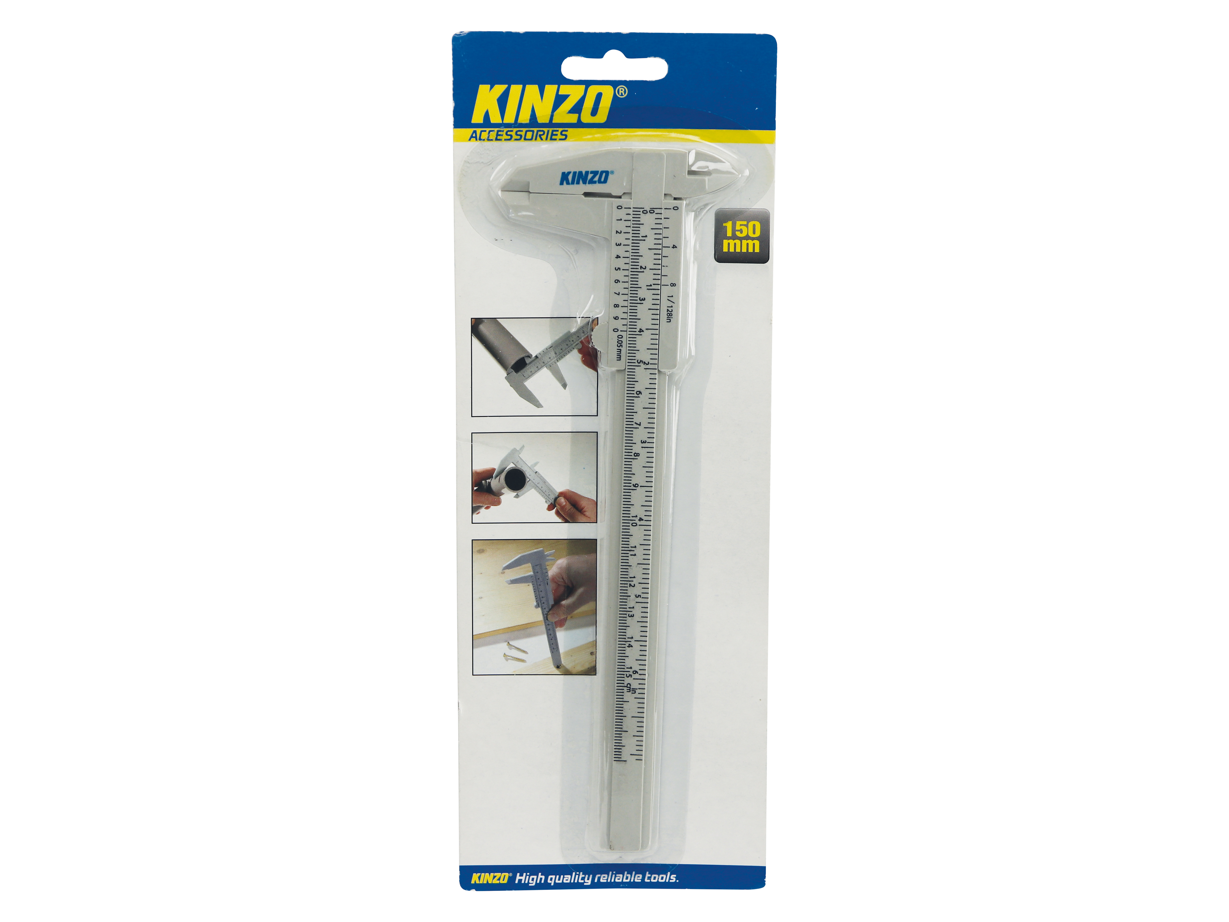 KINZO, Schieblehre, 150mm, Kunstoff KINZO, Schieblehre, 150mm, Kunstoff