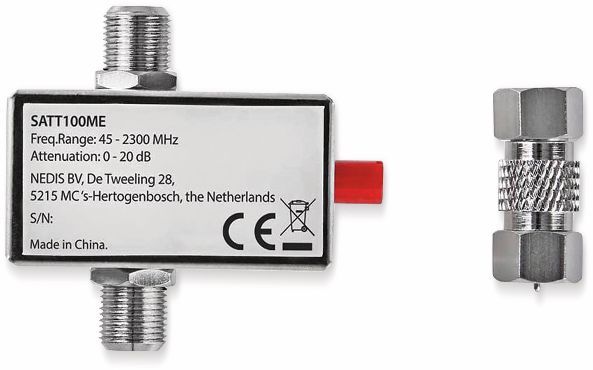 Dämpfungssteller NEDIS, 45...2300MHz Dämpfungssteller NEDIS, 45...2300MHz