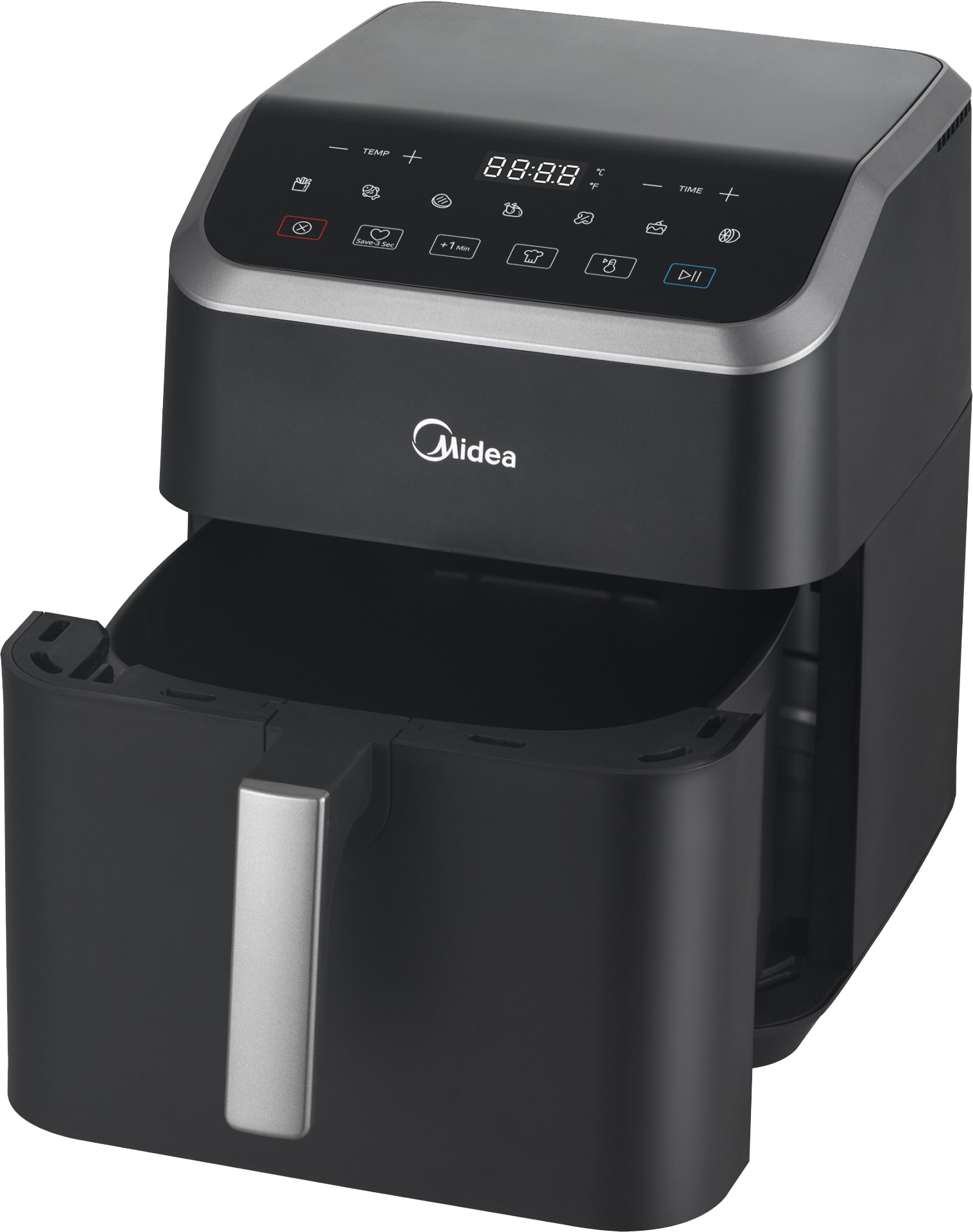 MIDEA Heißluftfritteuse MAD55000ADK, 5 L, 1600 W, schwarz MIDEA Heißluftfritteuse MAD55000ADK, 5 L, 1600 W, schwarz