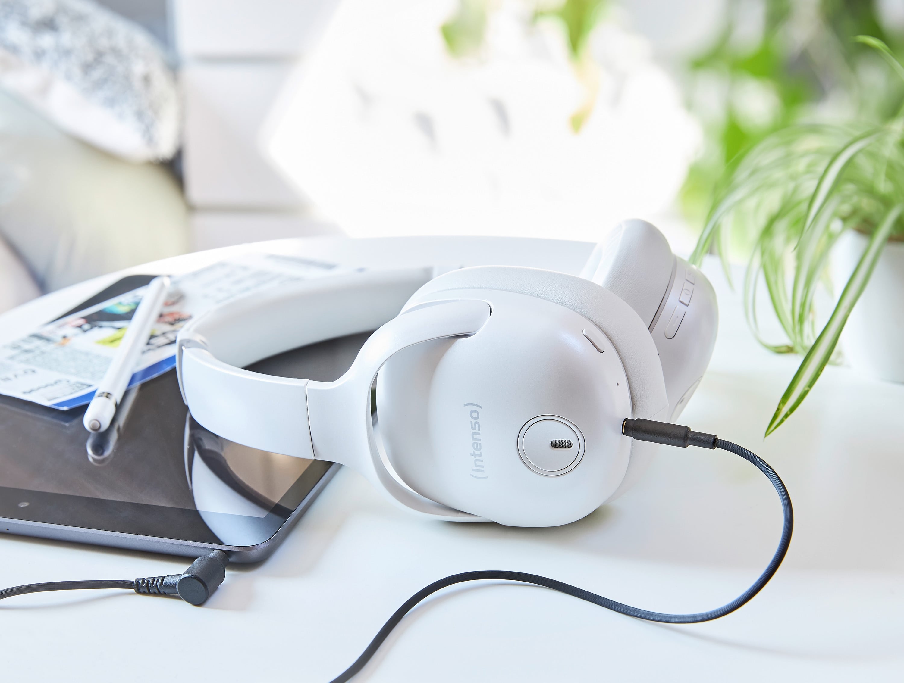 INTENSO Over-Ear Kopfhörer O400HA, TWS, Bluetooth, ANC, weiß