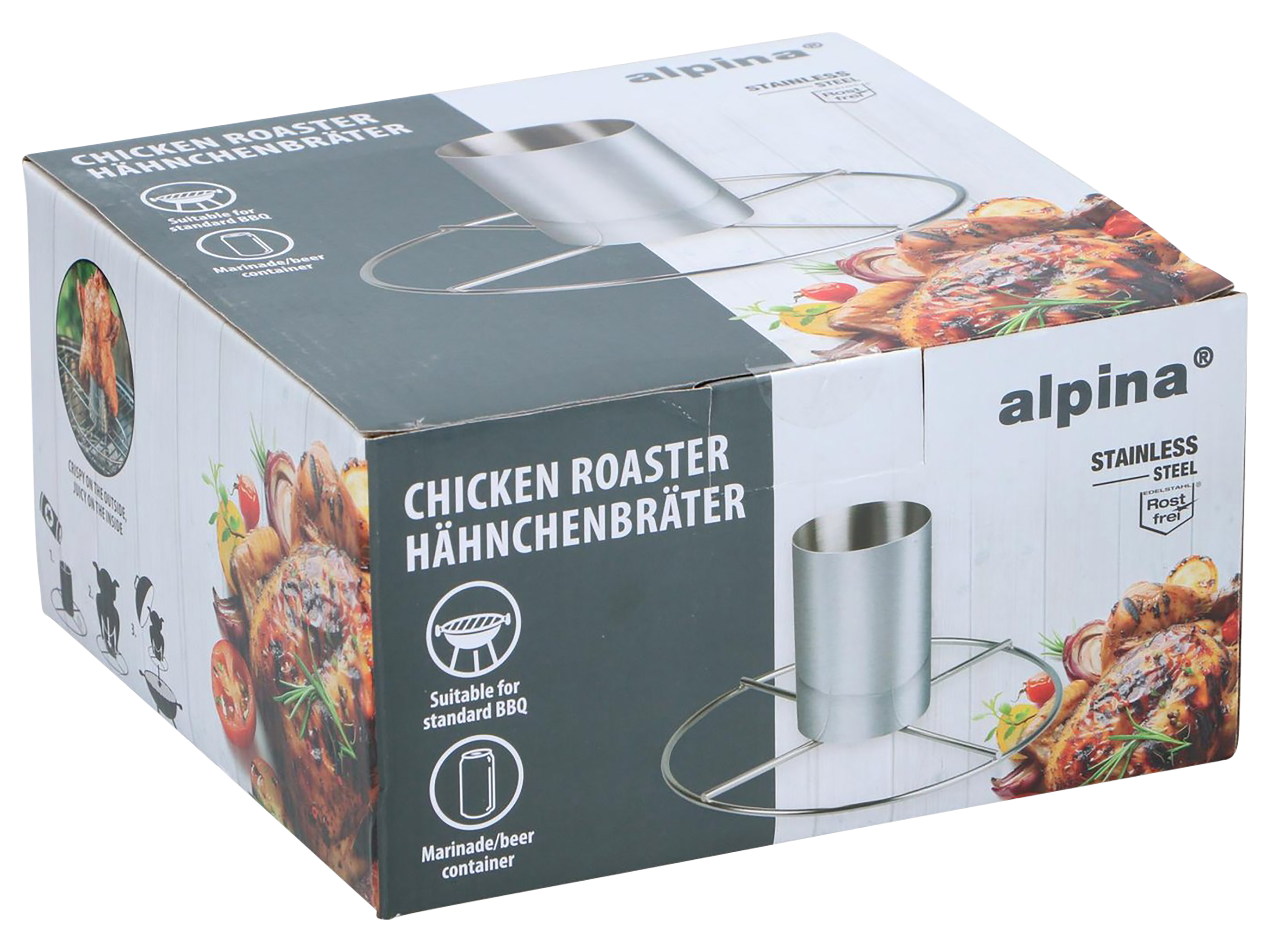 ALPINA Hähnchenhalter, zum Grillen, Ø 20x10 cm