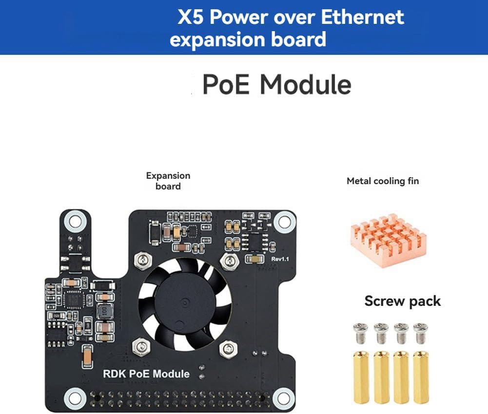 D-ROBOTICS PoE Modul für RDK X5 Einplatinencomputer