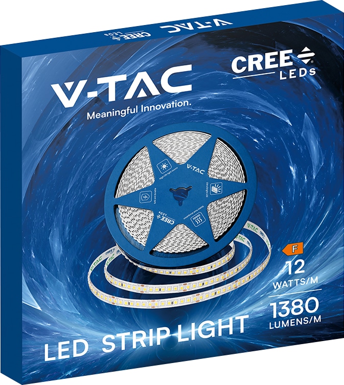 V-TAC LED-Stripe VT-2125966, 120W, EEK: F, 13800lm, 3000K, 120°, 24V, 10m