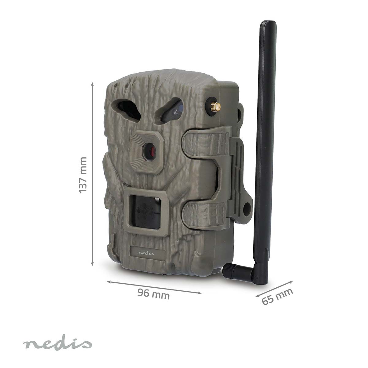 NEDIS Wildkamera WCAM460GN, 1080p@30fps, 30,0 MP, 4G, IP66, Black No-Glow IR, Nachtsicht, Bewegungssensor