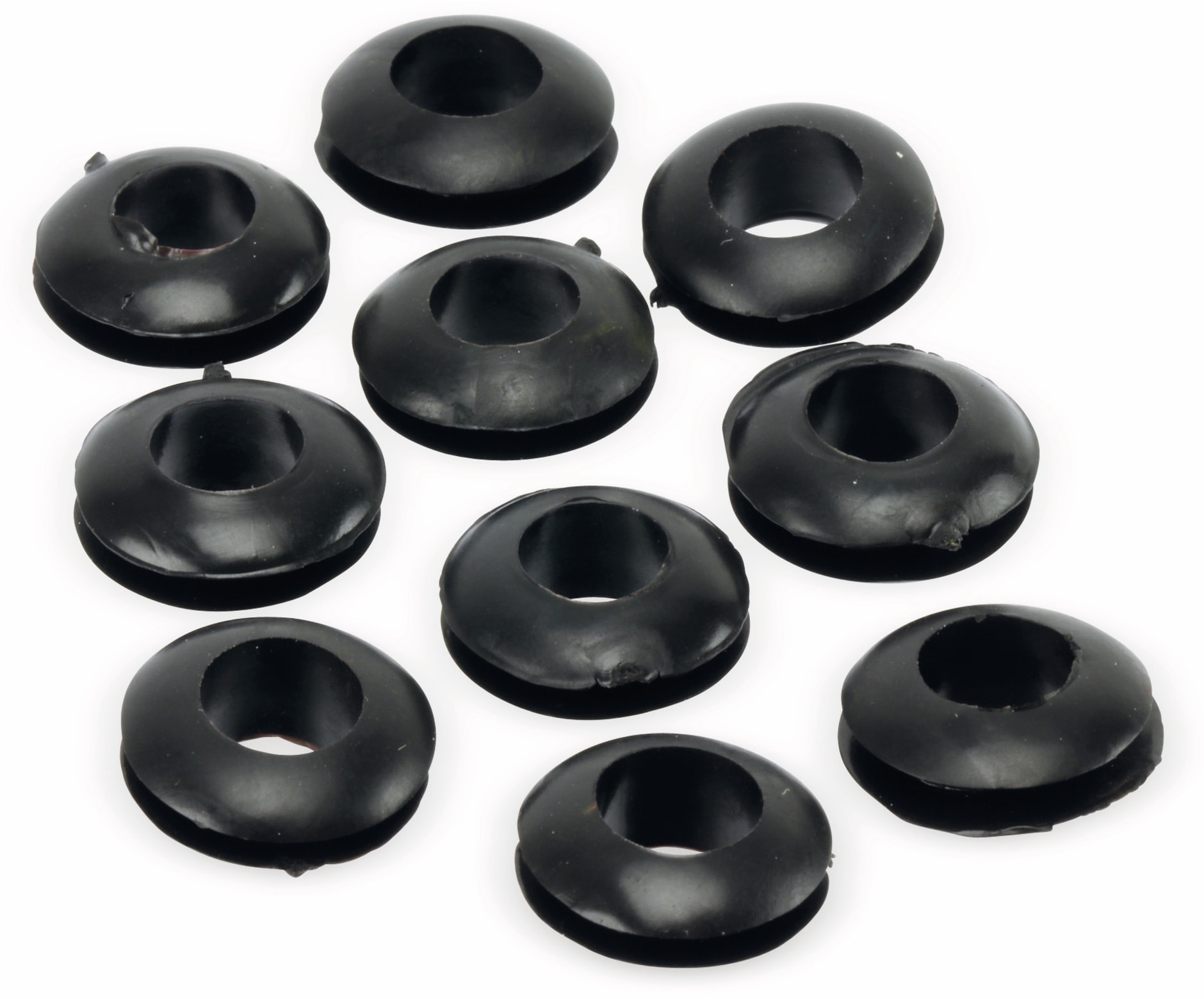 Durchführungstülle, Gummi, 8/15 mm, schwarz, 10 St. Durchführungstülle, Gummi, 8/15 mm, schwarz, 10 St.