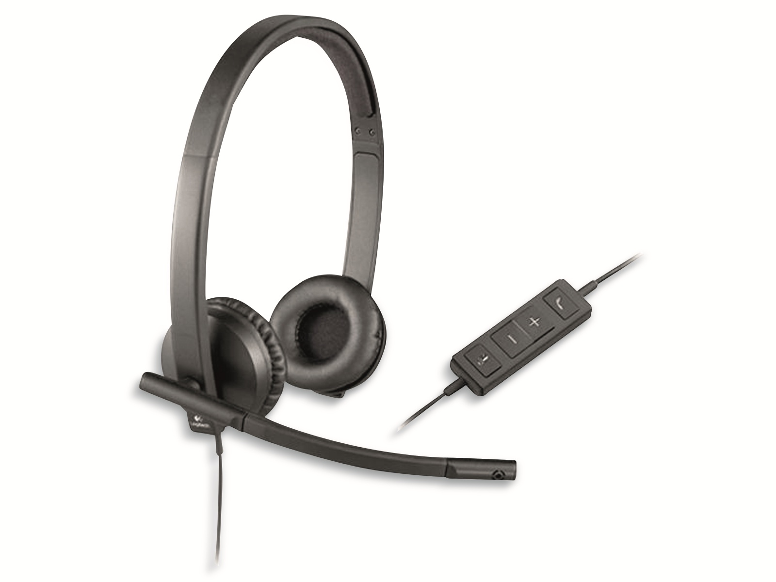 LOGITECH Headset H570e, USB, Stereo, schwarz