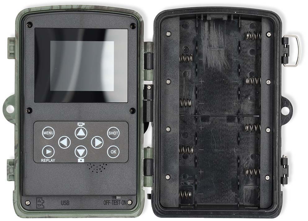 NEDIS Wildkamera WCAM180GN, 4K@10fps, 50 MP, No-Glow IR, IP65, 2,4" LCD