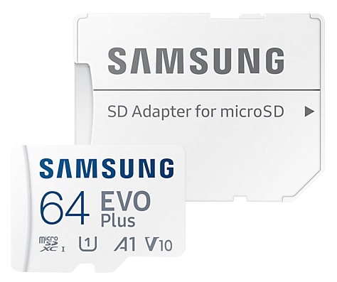 SAMSUNG MicroSDXC-Speicherkarte EVO Plus (2021) 64GB inkl. Adapter SAMSUNG MicroSDXC-Speicherkarte EVO Plus (2021) 64GB inkl. Adapter