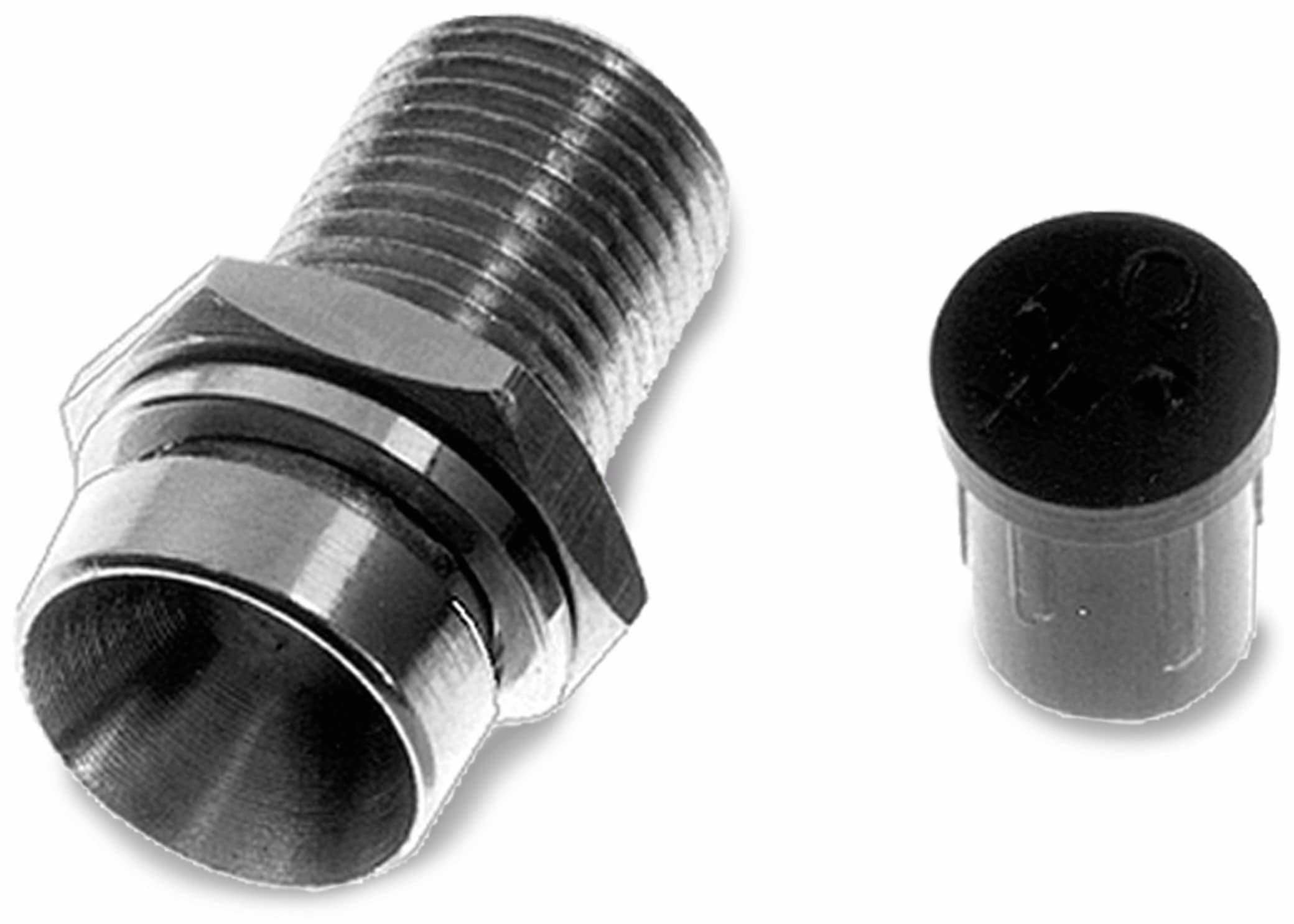 LED Fassung, 3 mm, Nickel, versenkt