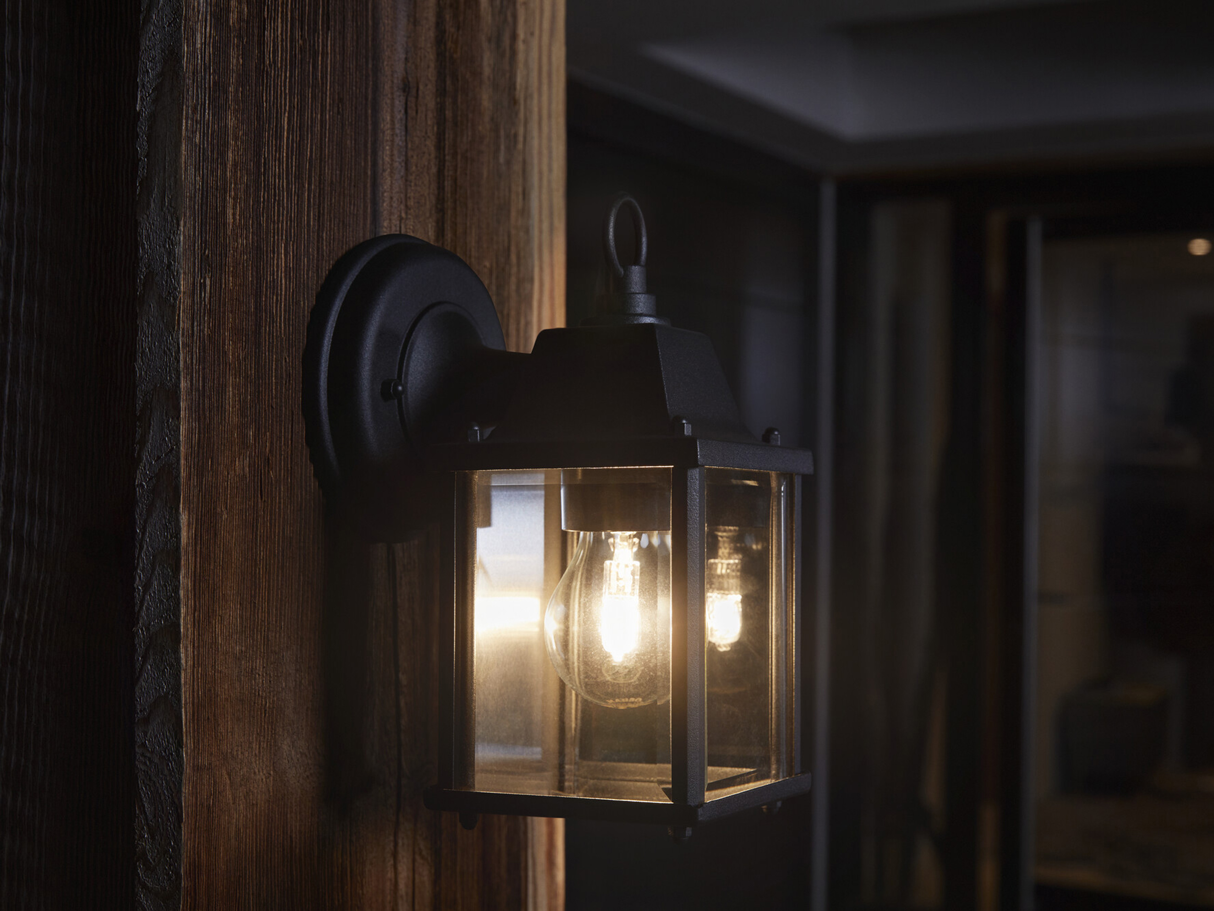OSRAM LED-Außenwandleuchte, Endura Classic Lantern Cylinder, IP43, schwarz