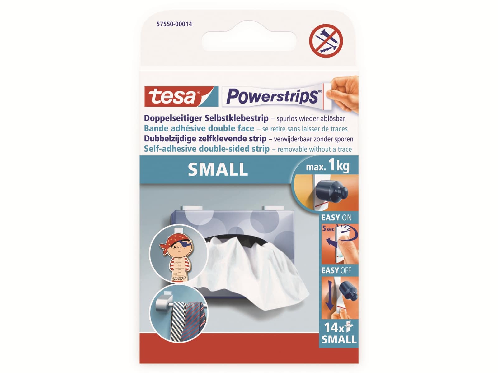 TESA Powerstrips® Small, 57550-00014-21