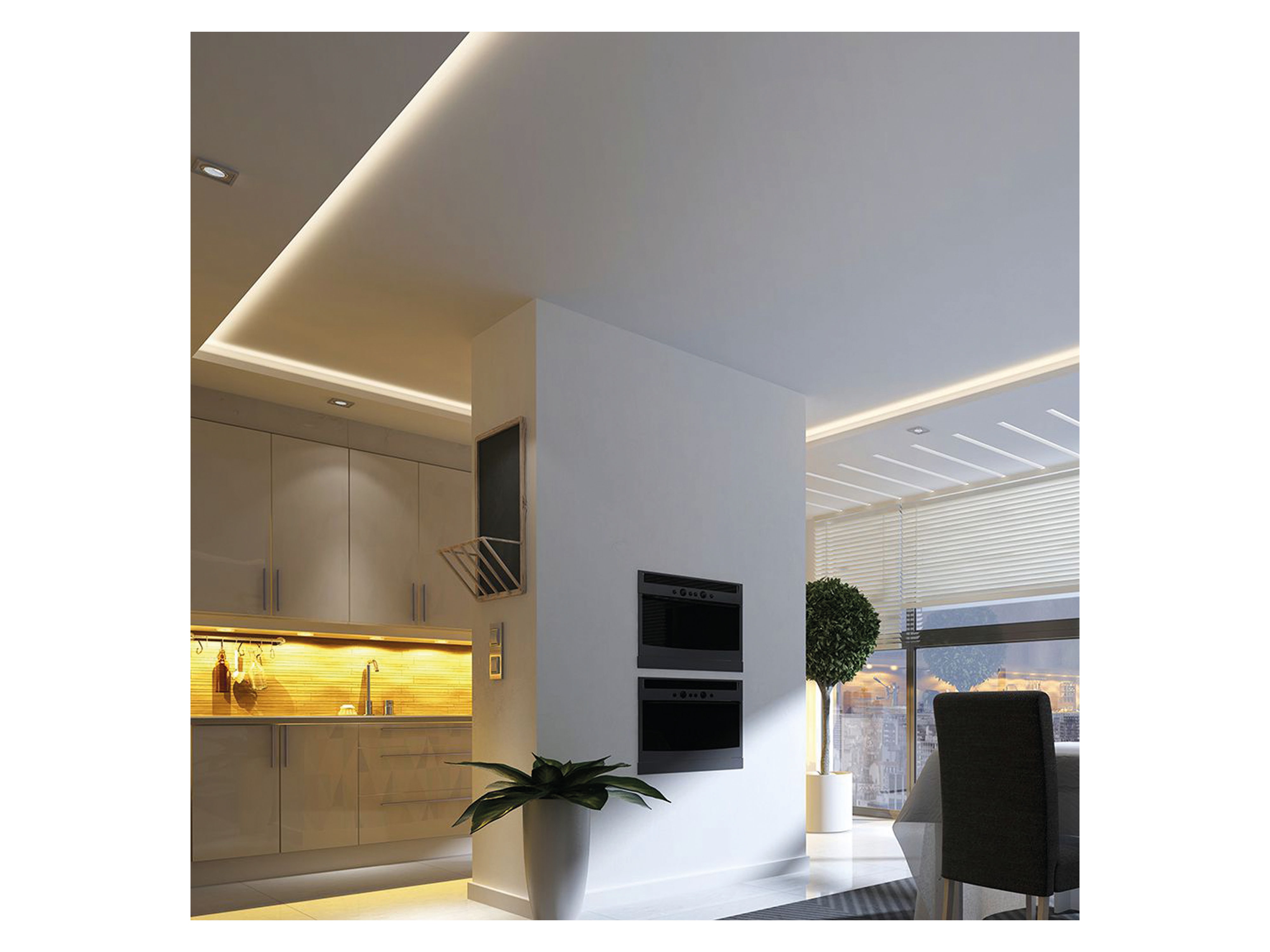 V-TAC LED-Strip VT-COB 421, 2105 LEDs, EEK: F, 10 W, 24 V, 4800 lm, 3000 K, 5 m