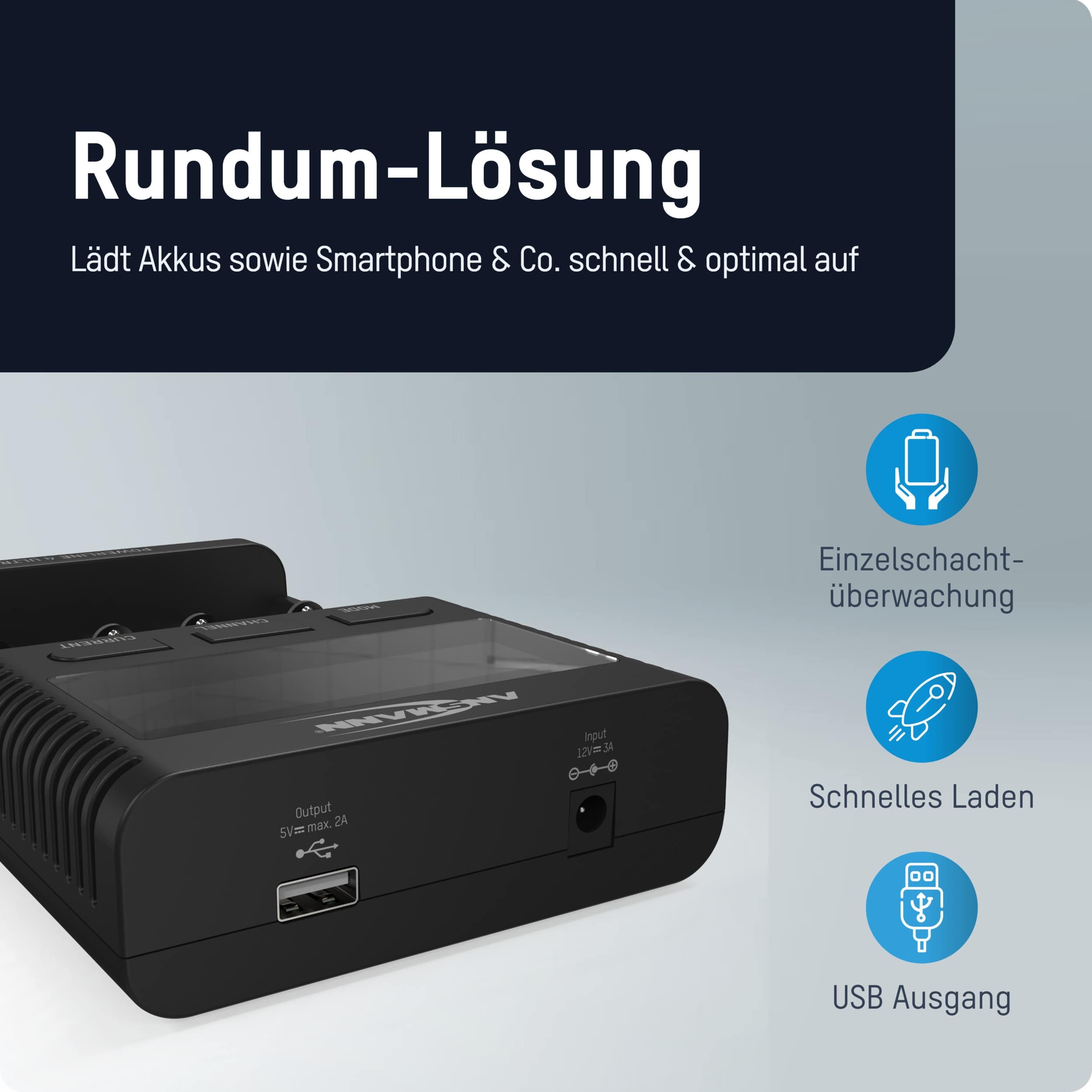 ANSMANN Ladegerät Powerline 4 Ultra