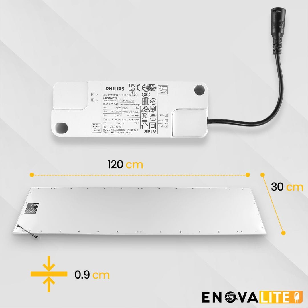 ENOVALITE LED-Panel, 36 W, 3600 lm, EEK: F, 1200x300 mm, 4000 K