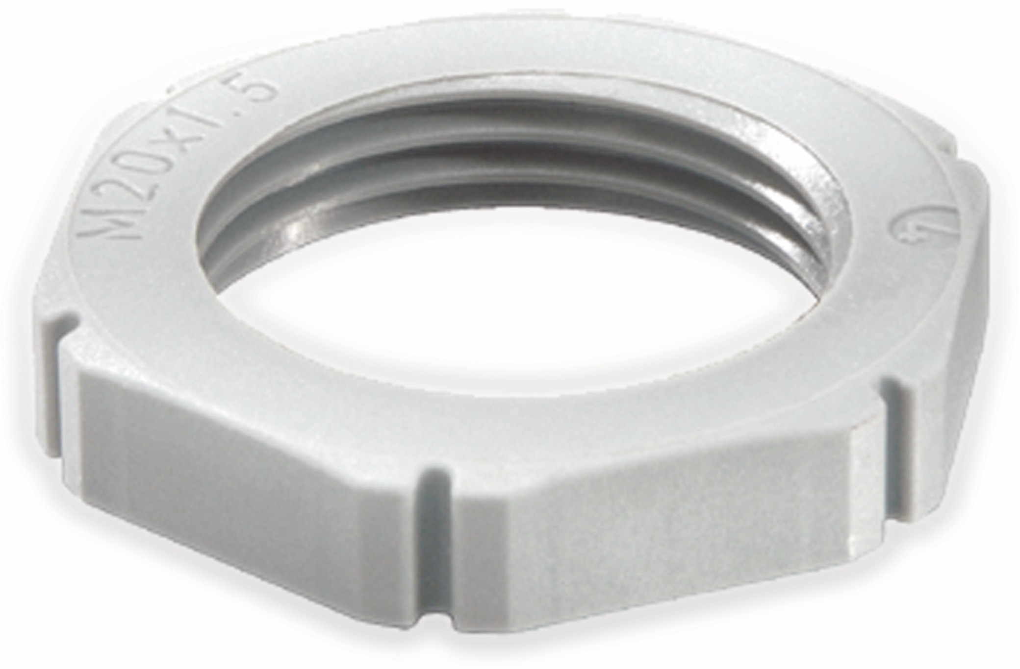 WISKA Gegenmutter, 10060773, M 25x1,5, metrisch, Lichtgrau WISKA Gegenmutter, 10060773, M 25x1,5, metrisch, Lichtgrau