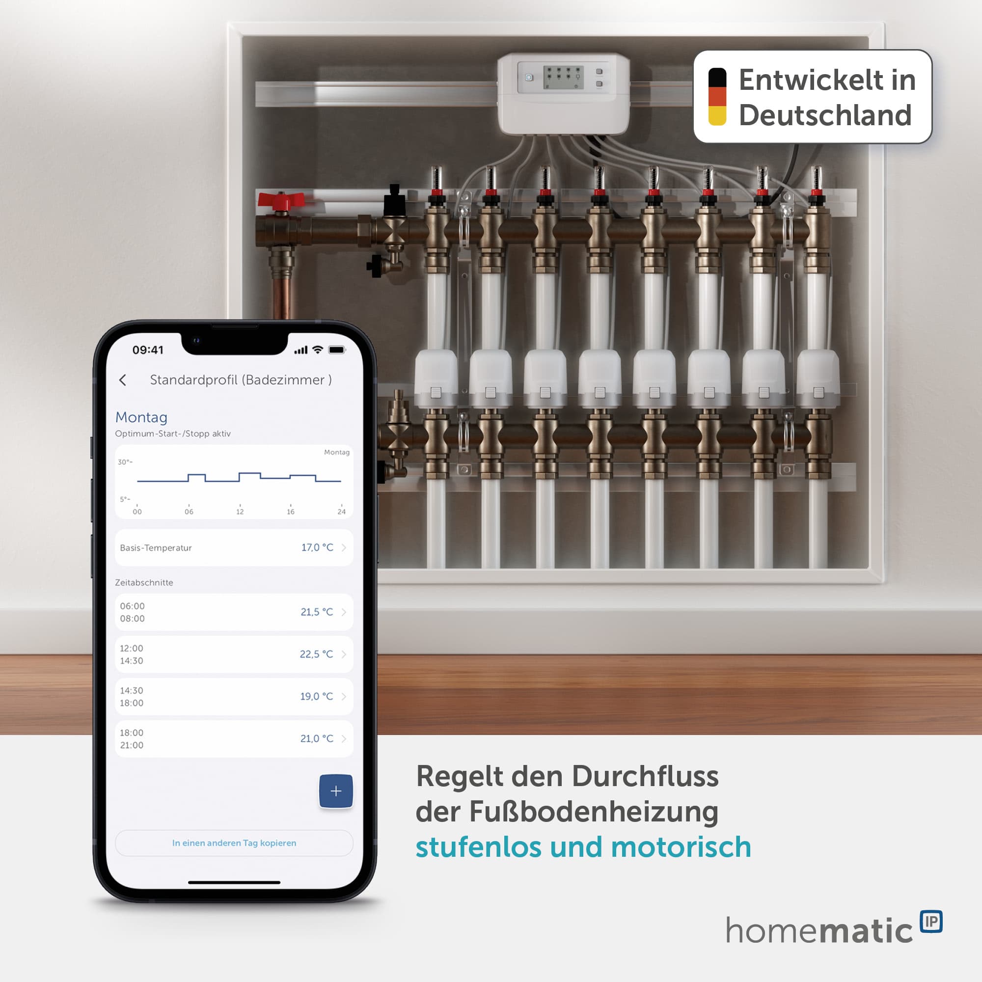 HOMEMATIC IP Smart Home 153309A0, Stellantrieb motorisch