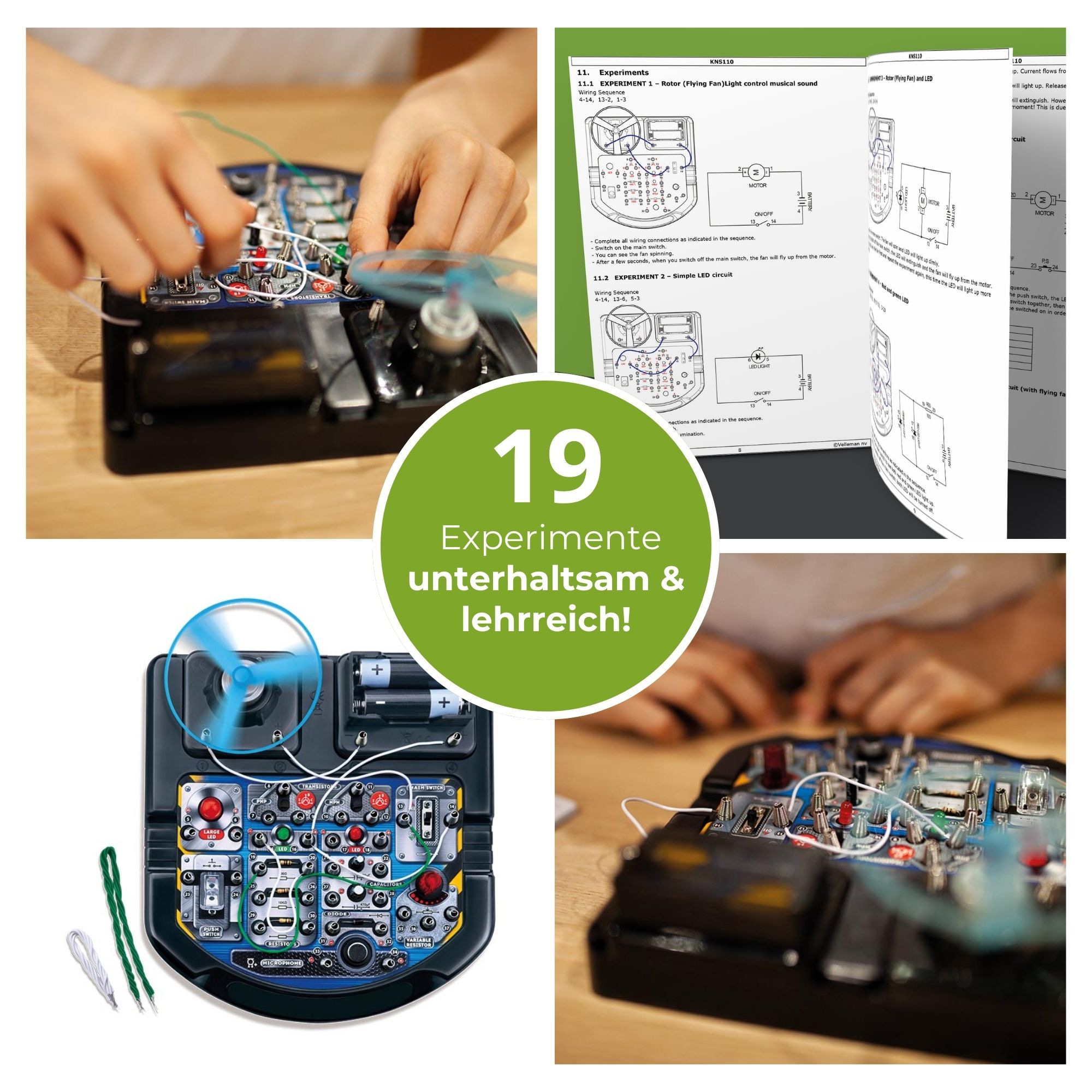 VELLEMAN Elektronik-Projektbaukasten KNS110 für Kinder ab 8 Jahren VELLEMAN Elektronik-Projektbaukasten KNS110 für Kinder ab 8 Jahren