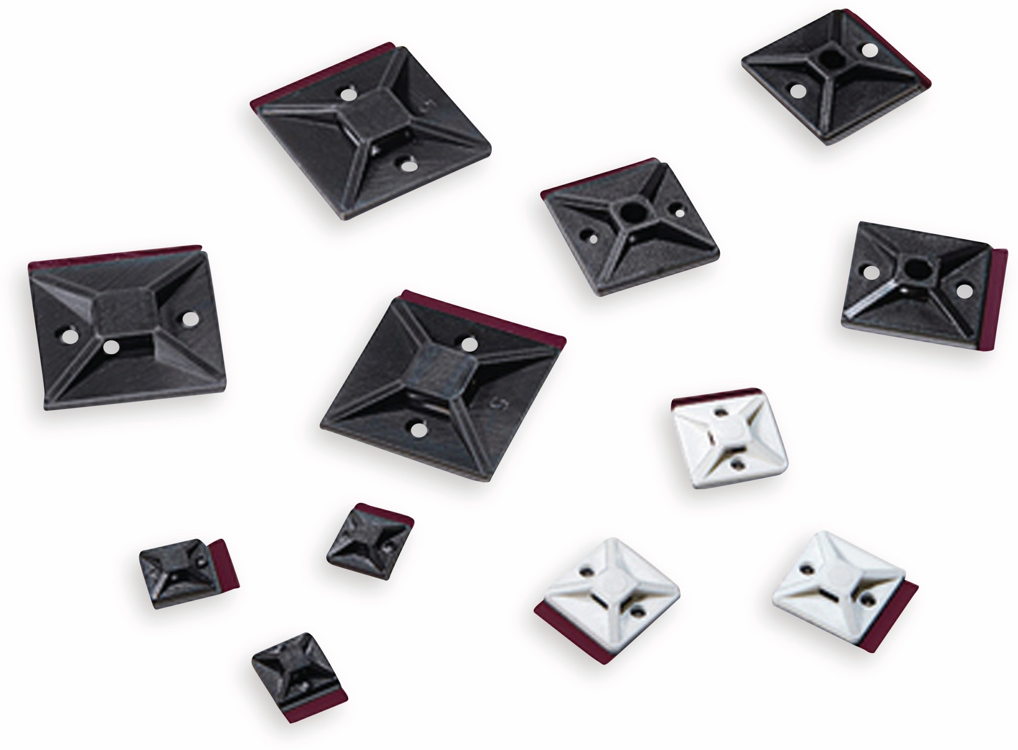 HELLERMANNTYTON Befestigungssockel für Kabelbinder, 151-02244, 19x19mm MB3APT-A schwarz 1 ST