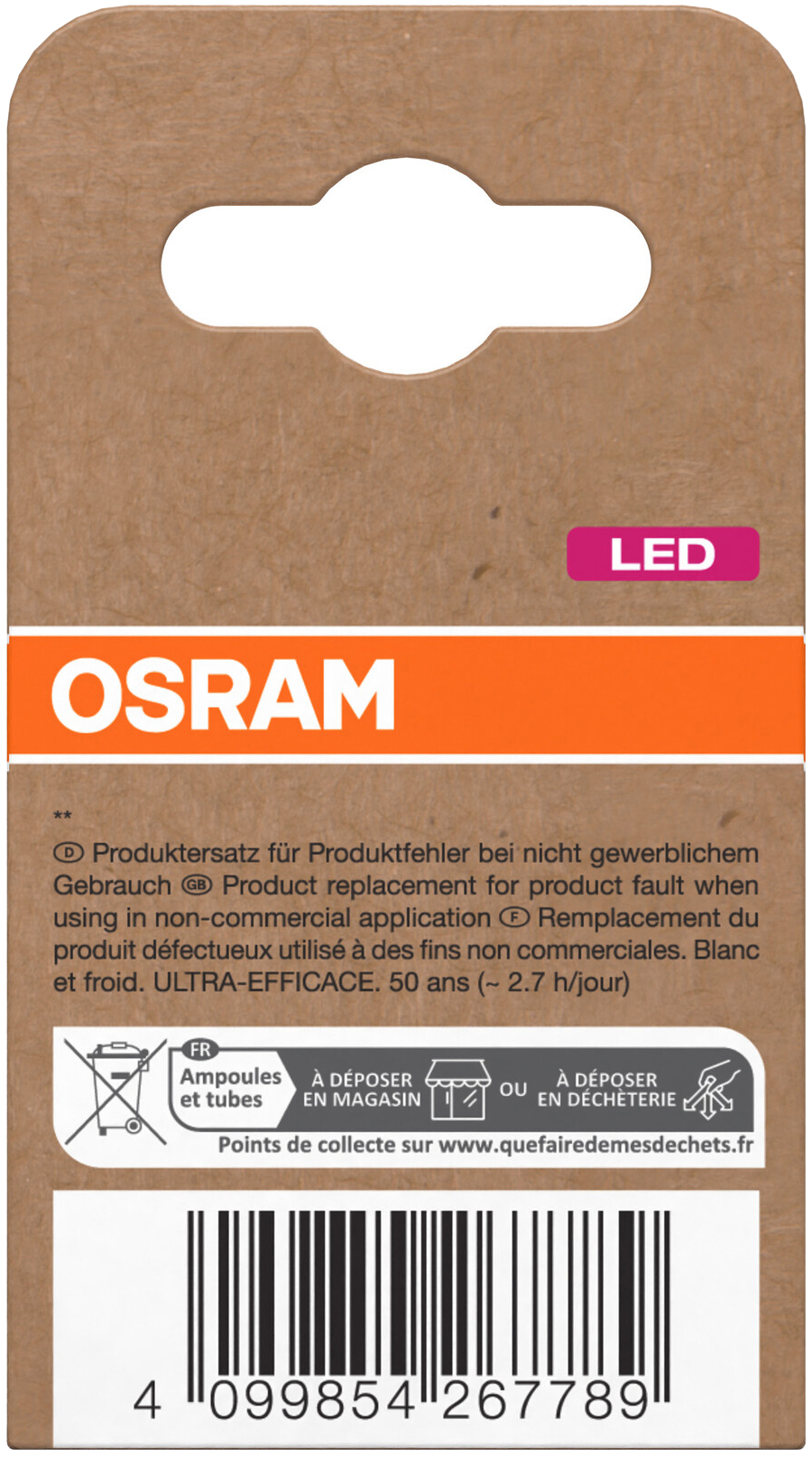 LED-Reflektorlampe OSRAM, GU10, 2,5 W, 4000 K, EEK: A, 450 lm, neutralweiß