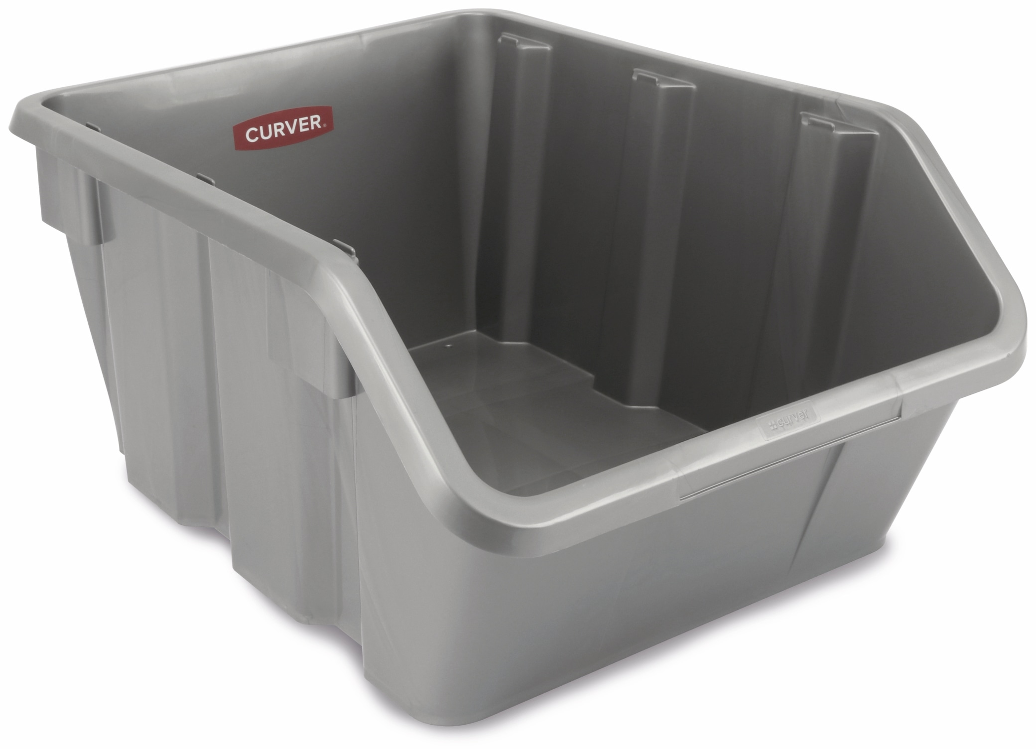 CURVER Stapelbox, silbergrau, 530x370x250 mm CURVER Stapelbox, silbergrau, 530x370x250 mm