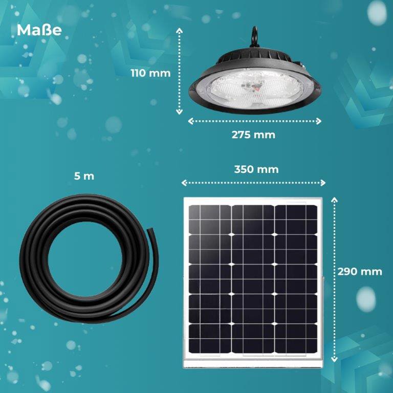 LUXULA Solar LED-Hängeleuchten-CCT, 100 W, 1200 lm