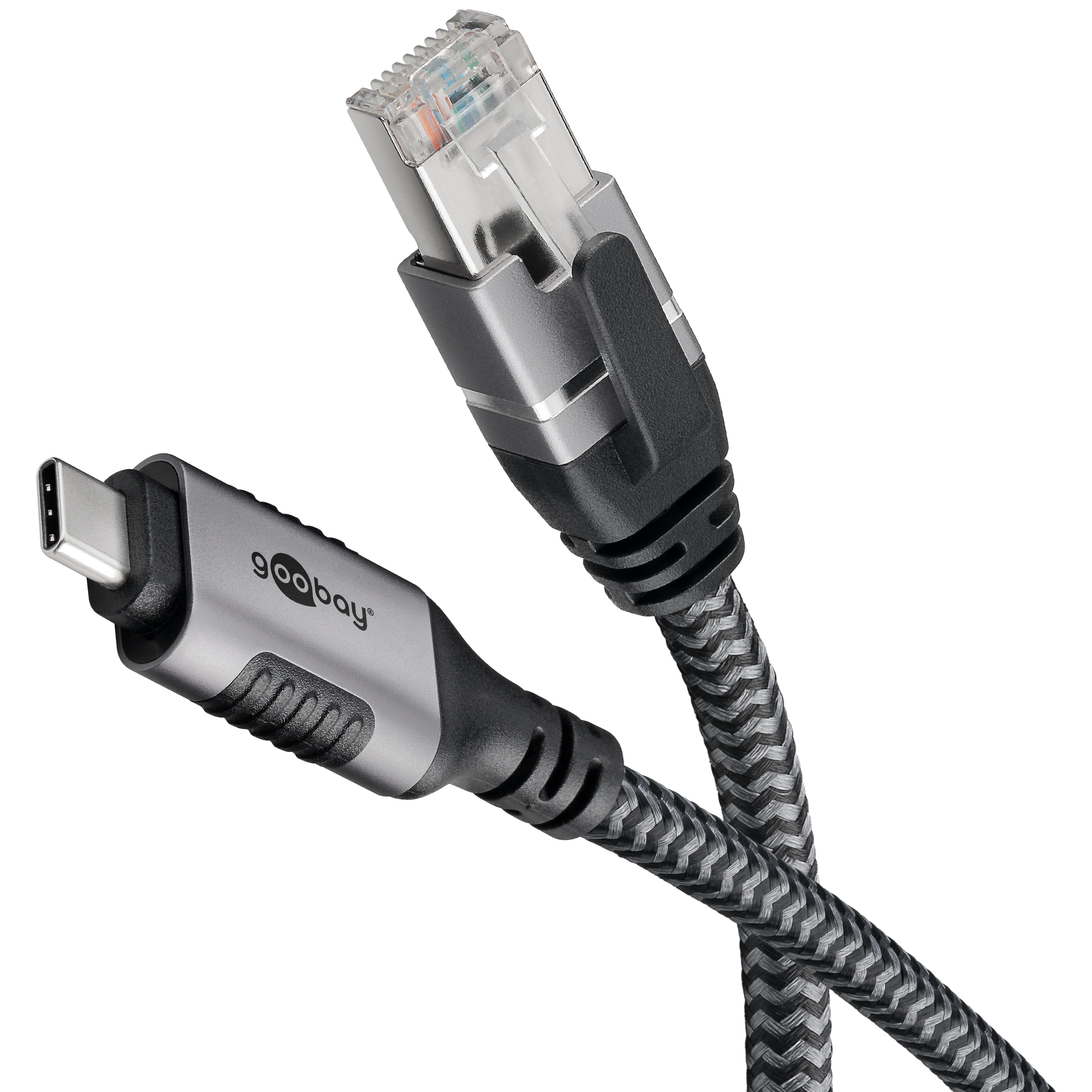 GOOBAY Ethernet-Kabel CAT6 USB-AC 3.1 auf RJ45 3m