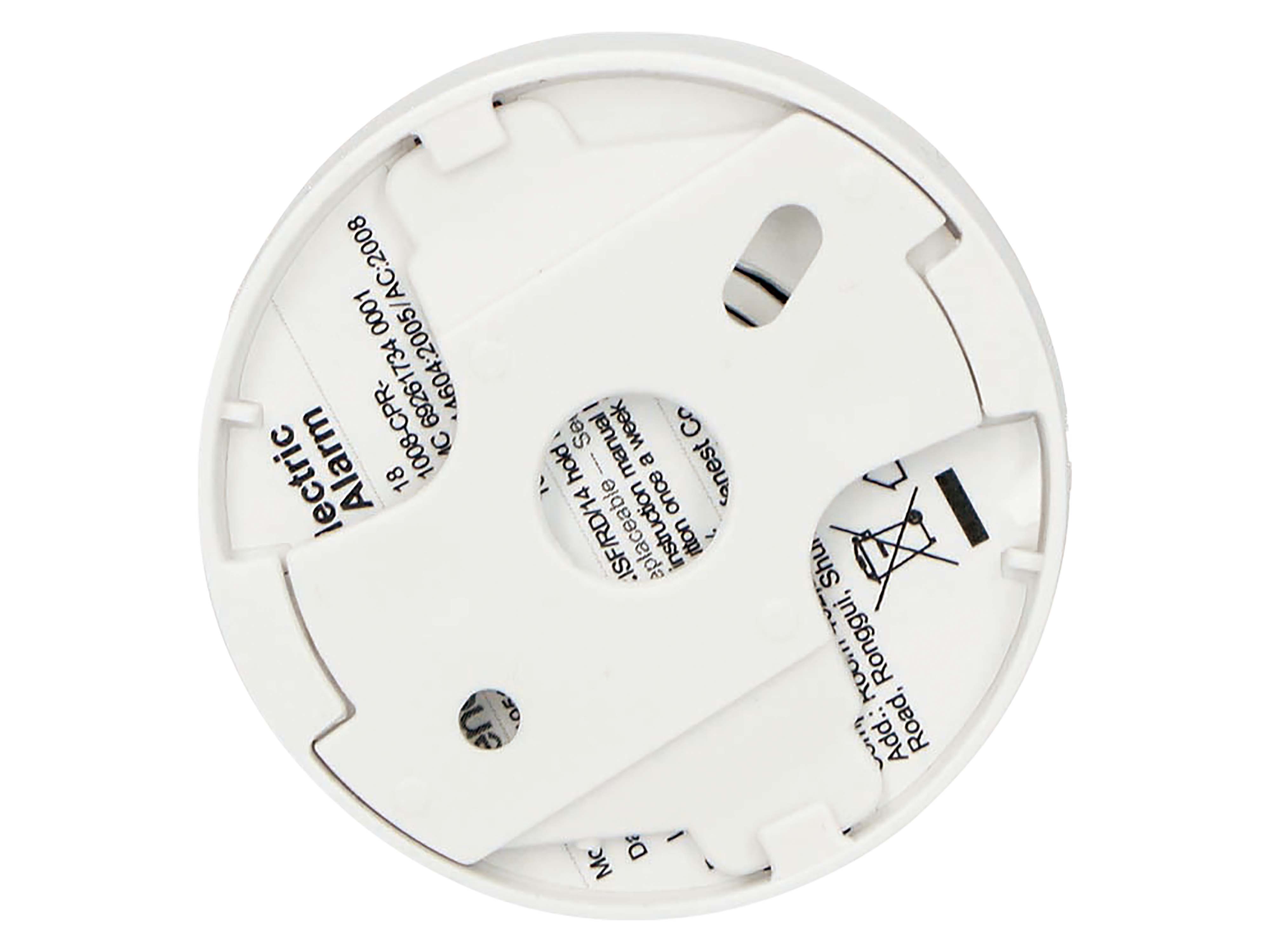 ALECTO Mini-Rauchmelder SD1020, 10-Jahre-Batterie, Sensorlaufzeit, weiß