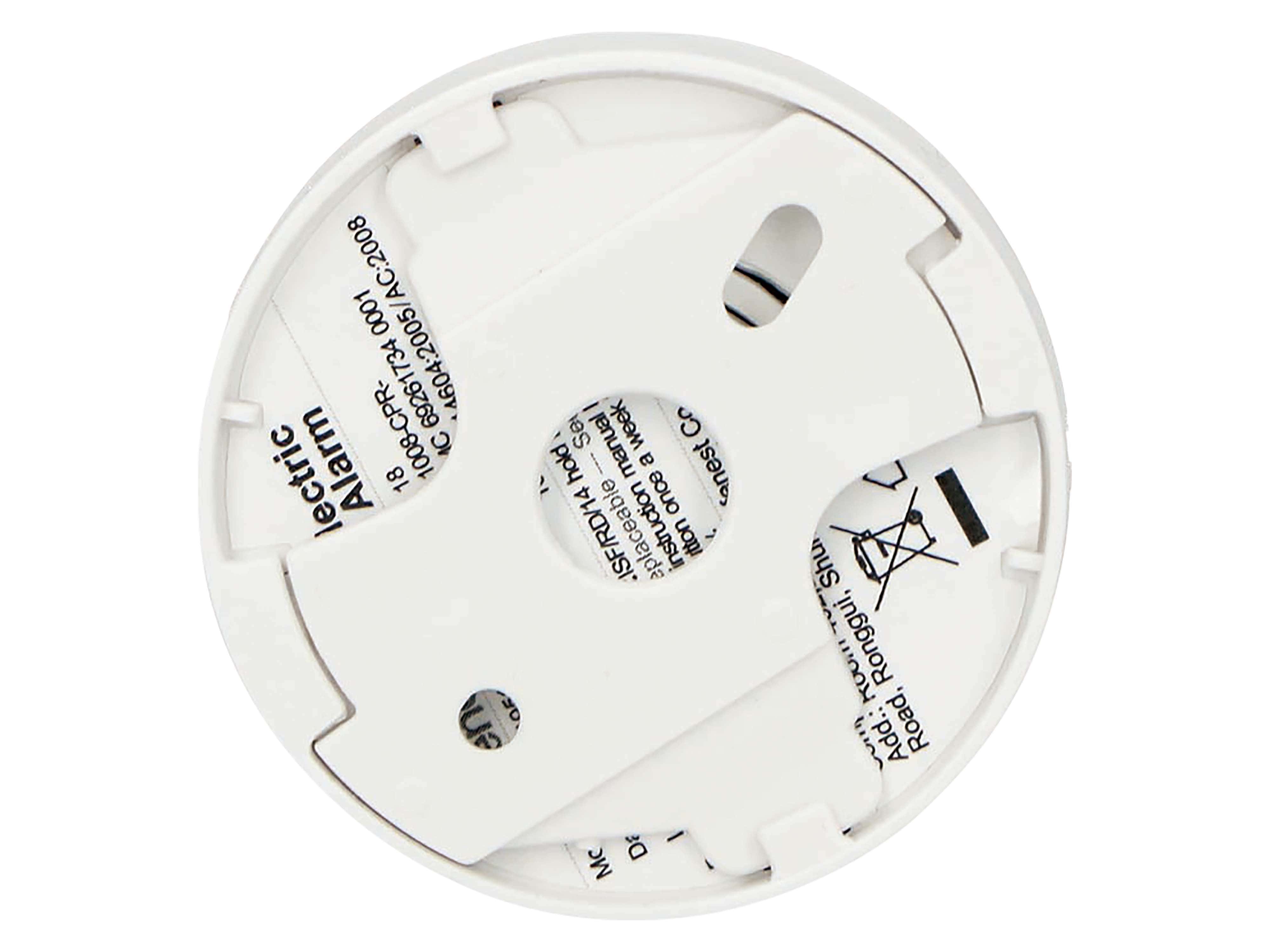 ALECTO Mini-Rauchmelder SD1020, 10-Jahre-Batterie, Sensorlaufzeit, weiß